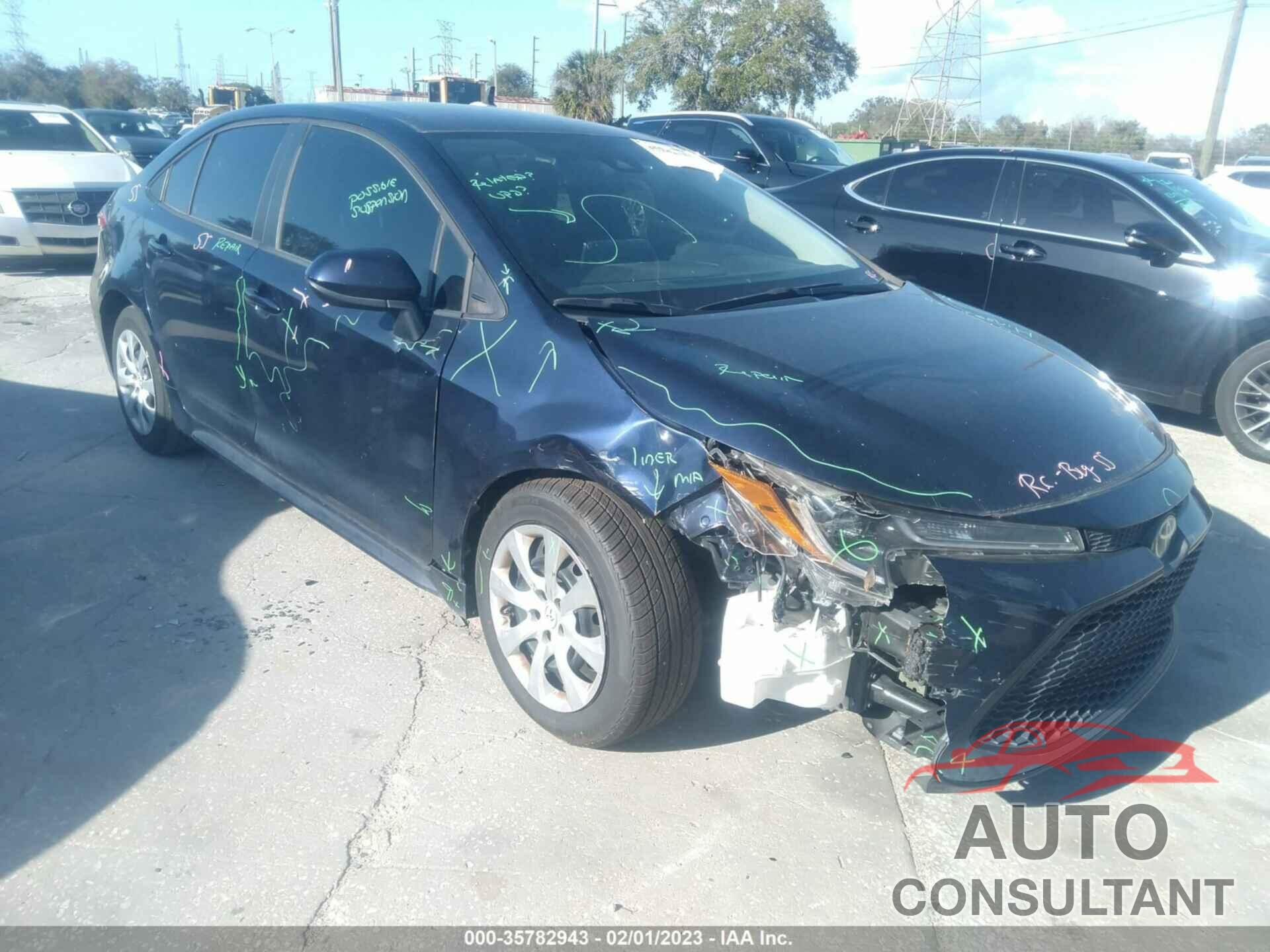 TOYOTA COROLLA 2020 - 5YFEPRAE6LP102588