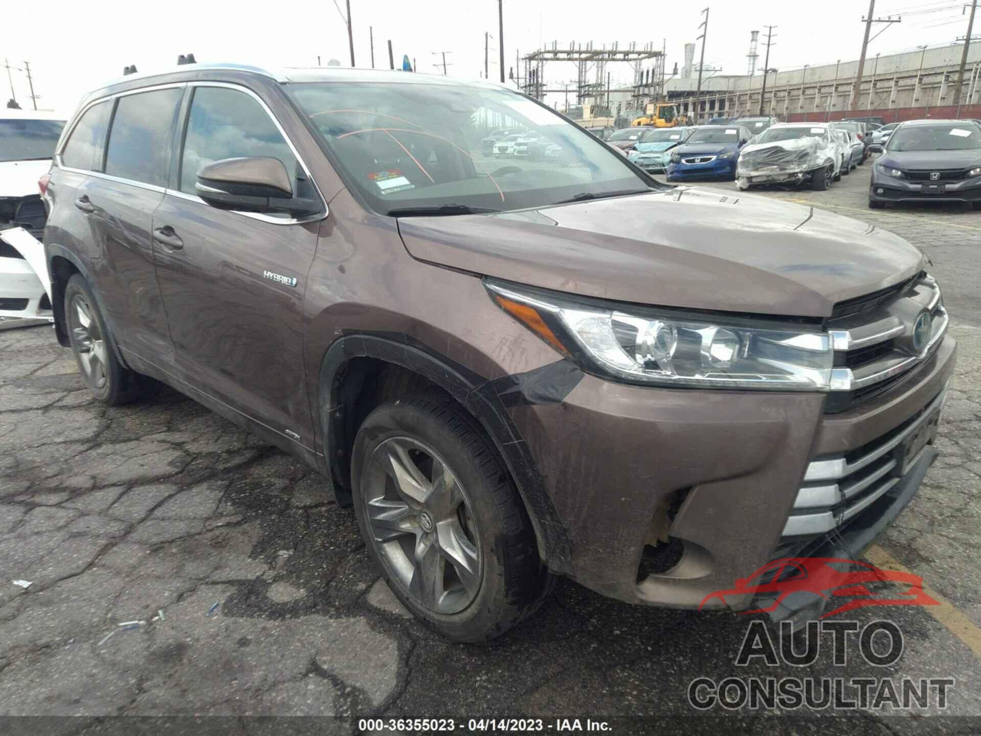 TOYOTA HIGHLANDER 2017 - 5TDDGRFH2HS021259