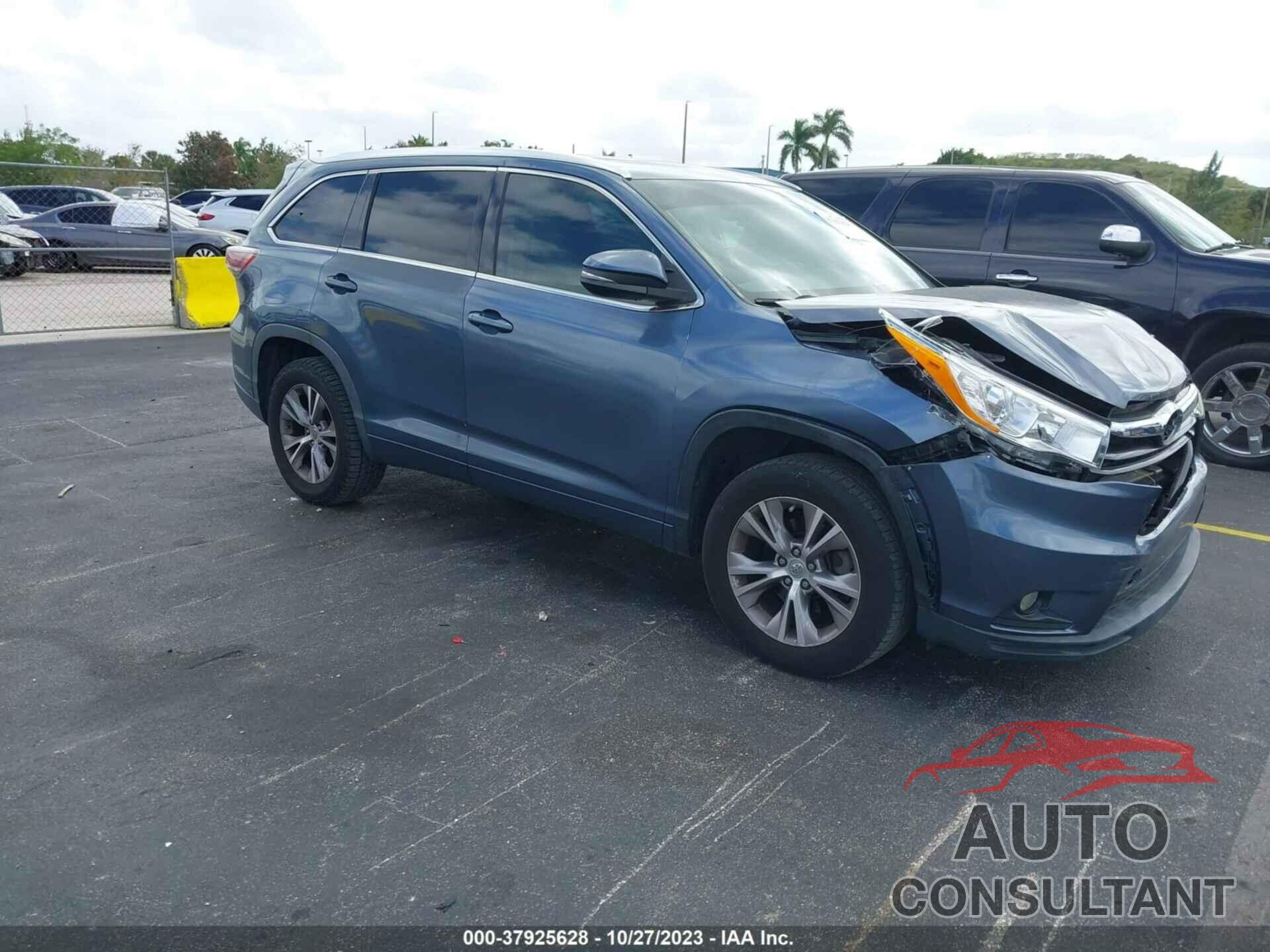 TOYOTA HIGHLANDER 2015 - 5TDKKRFH1FS091144