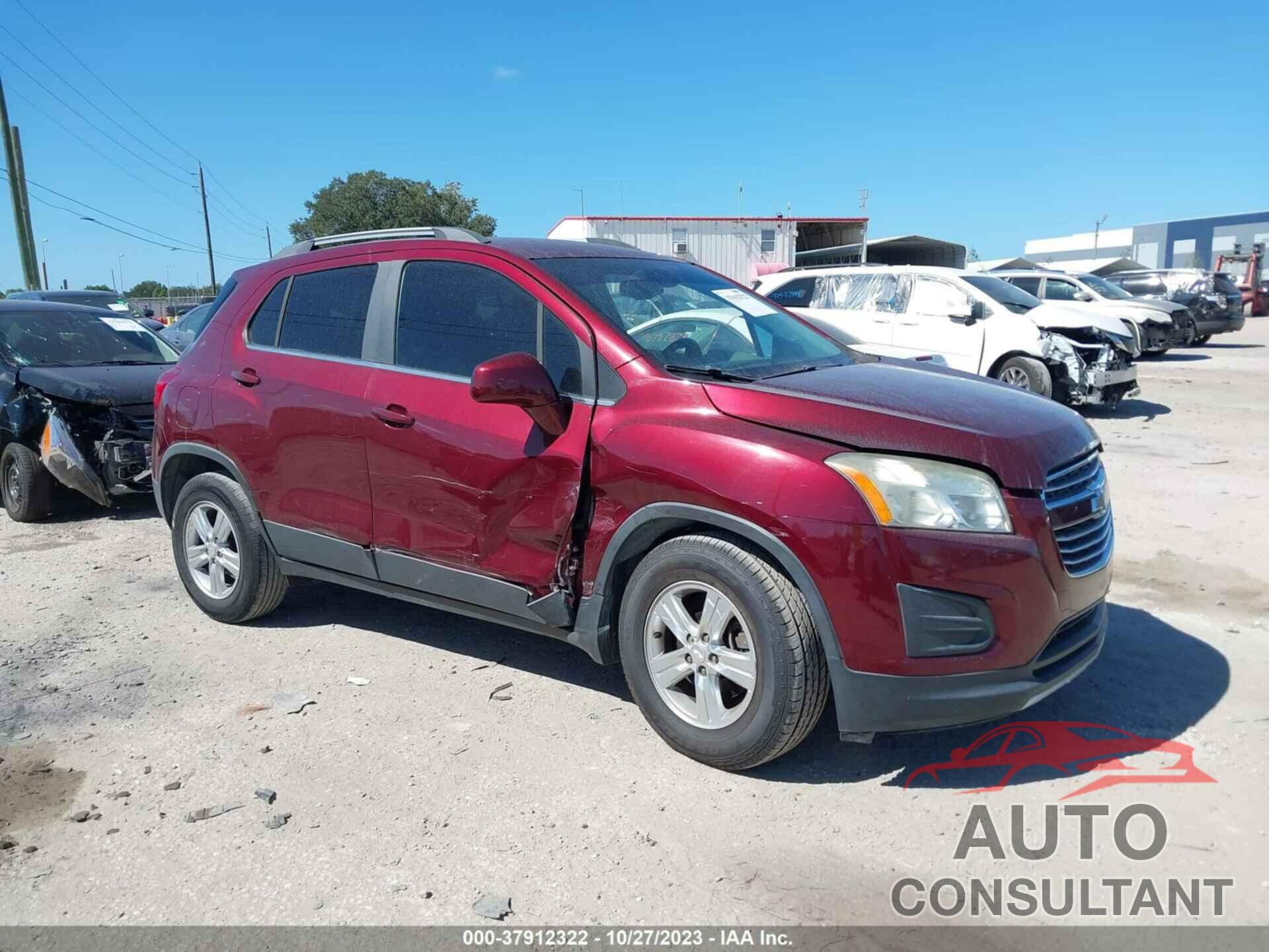 CHEVROLET TRAX 2016 - 3GNCJLSB8GL180262