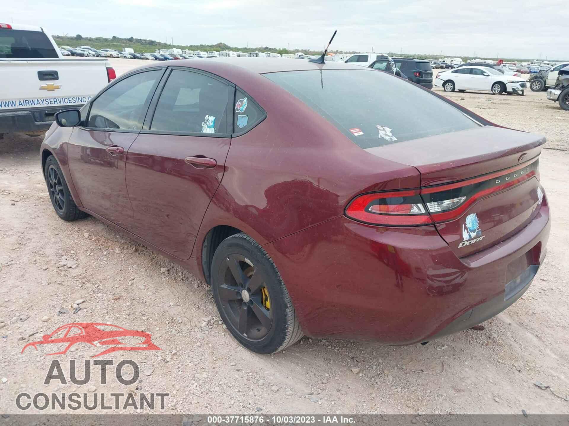 DODGE DART 2015 - 1C3CDFBB9FD238258