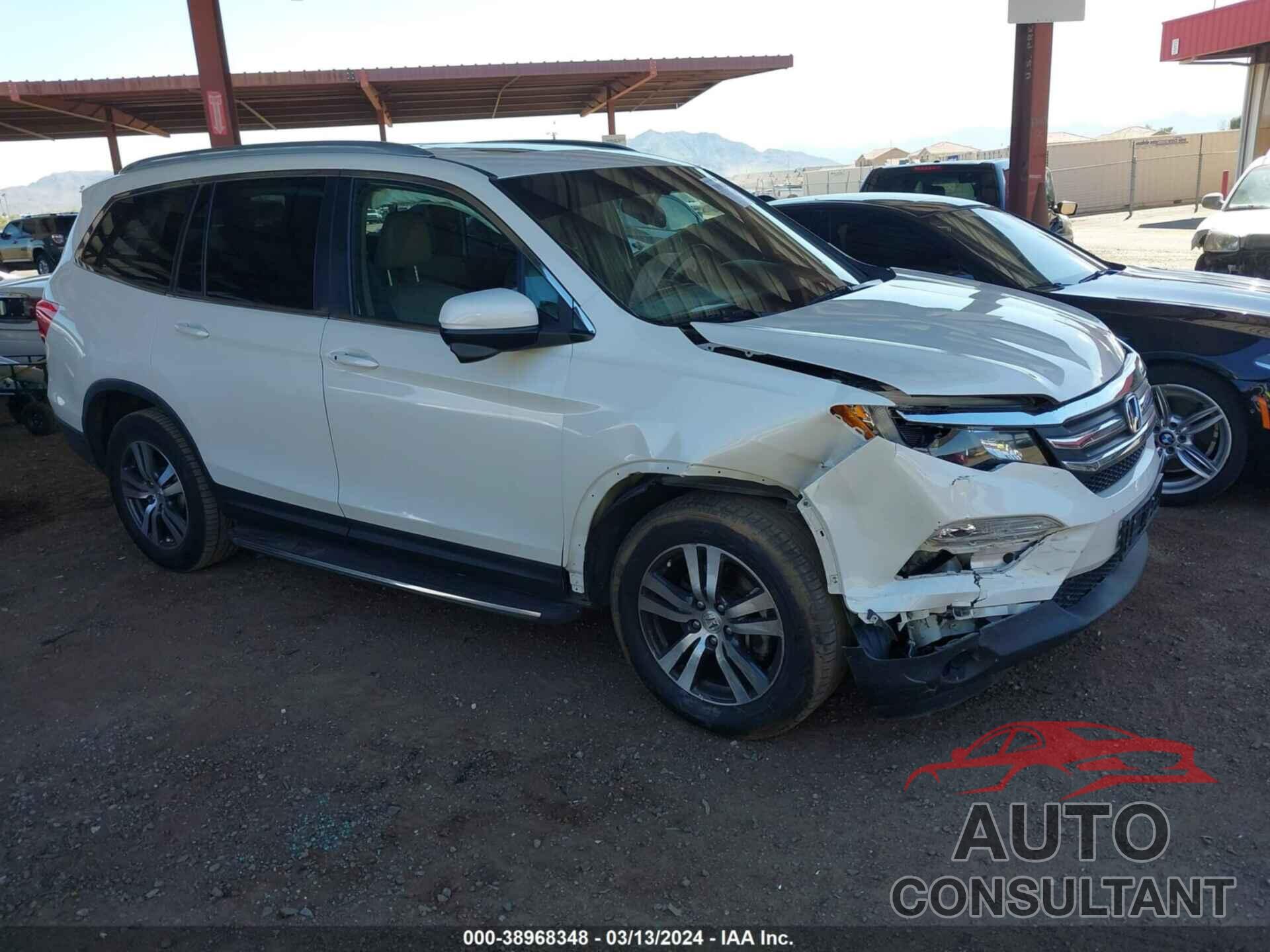 HONDA PILOT 2017 - 5FNYF5H76HB013624