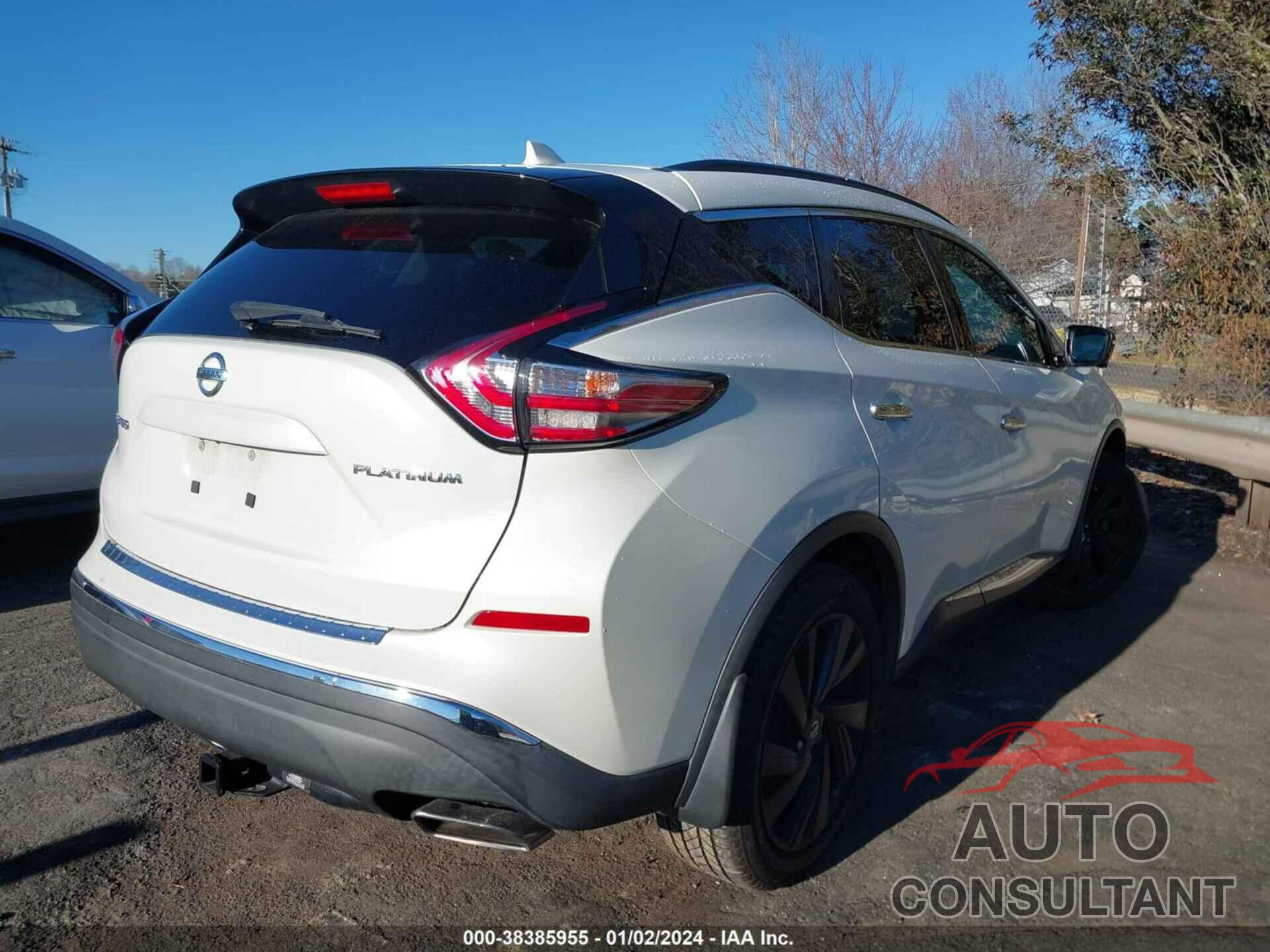 NISSAN MURANO 2017 - 5N1AZ2MG6HN197392