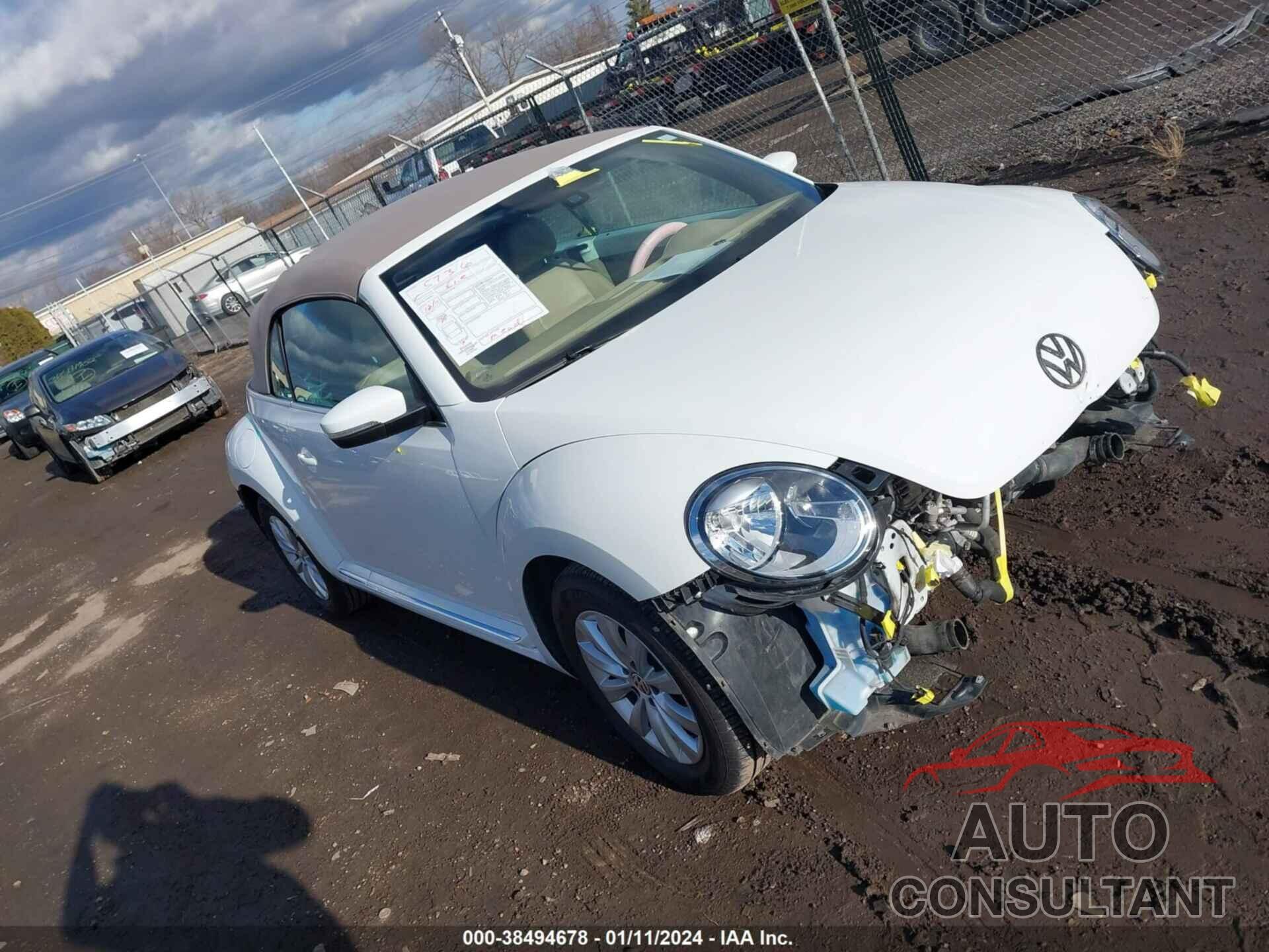VOLKSWAGEN BEETLE 2017 - 3VW517AT4HM806806
