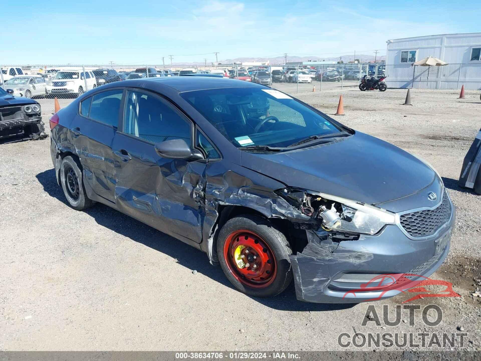 KIA FORTE 2016 - KNAFK4A64G5614834