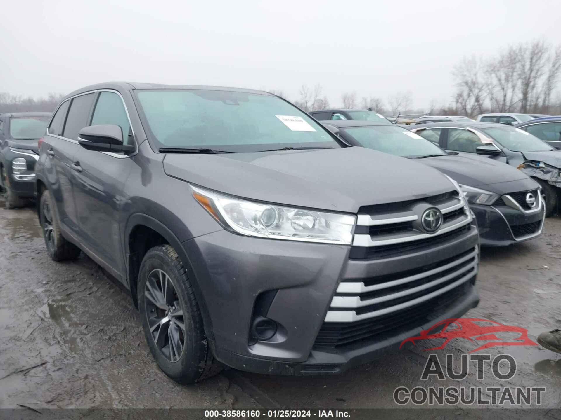 TOYOTA HIGHLANDER 2019 - 5TDZARFH9KS045525