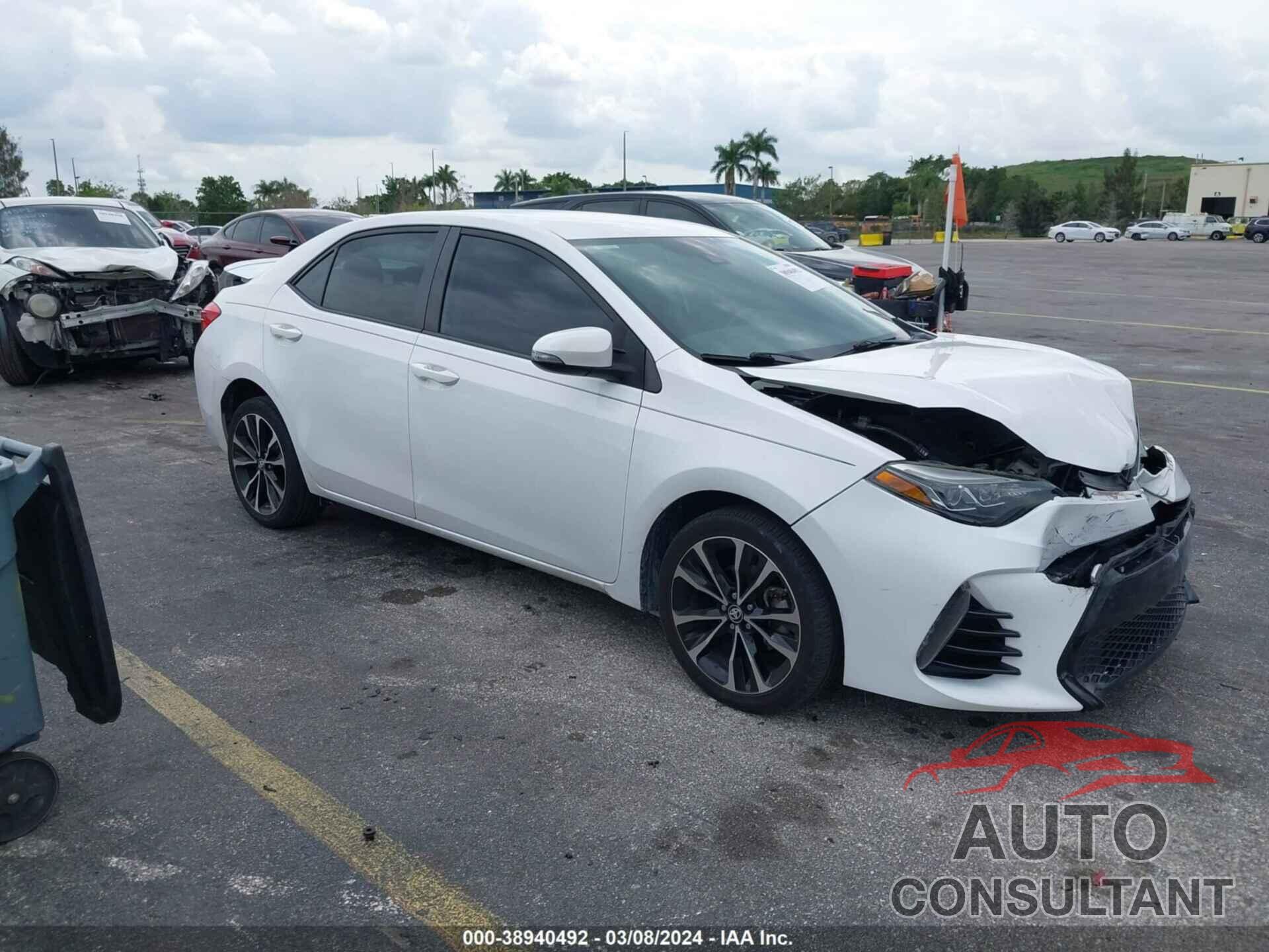 TOYOTA COROLLA 2018 - 2T1BURHE9JC063395