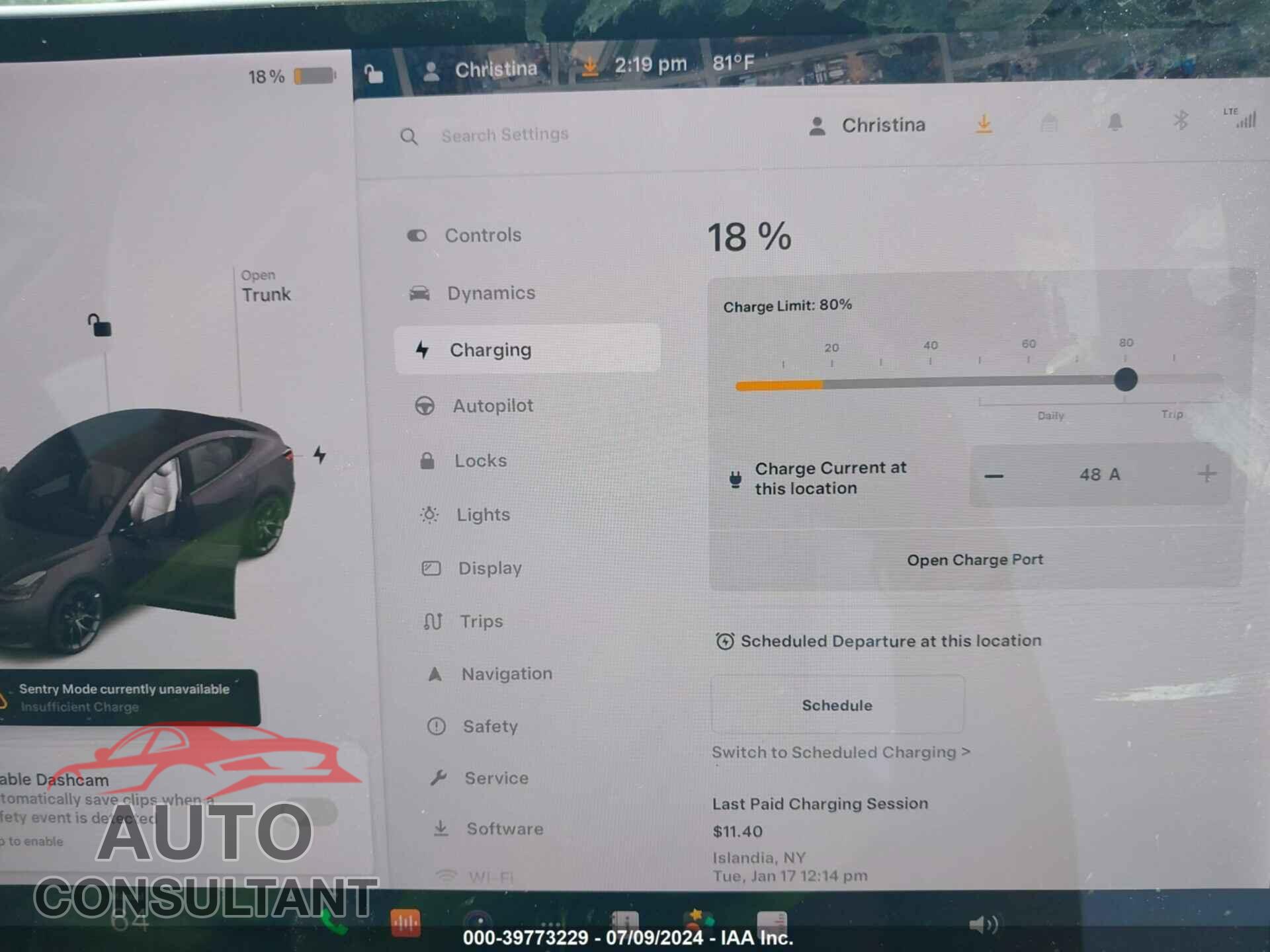 TESLA MODEL 3 2021 - 5YJ3E1EC1MF849682
