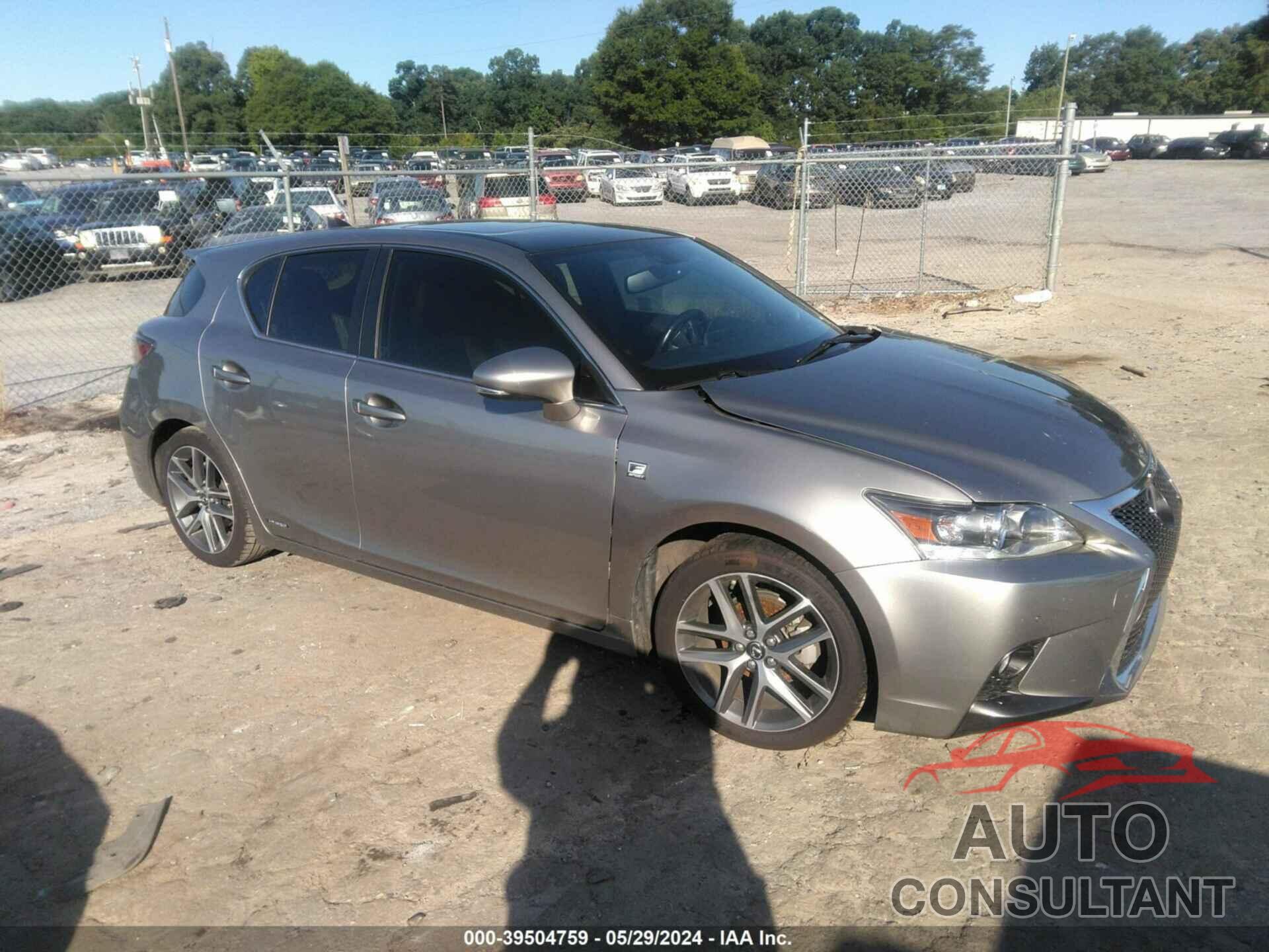 LEXUS CT 200H 2017 - JTHKD5BH1H2295136