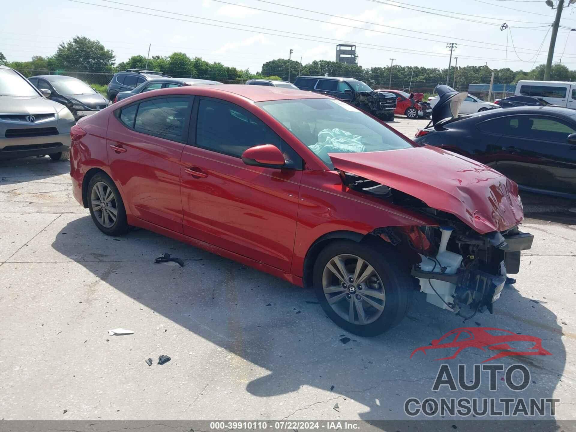 HYUNDAI ELANTRA 2018 - 5NPD84LF6JH375574