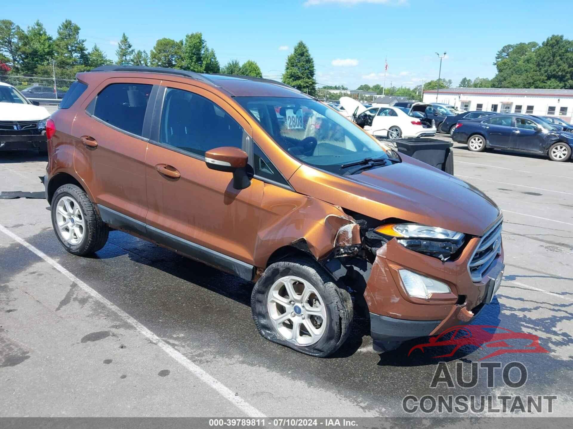 FORD ECOSPORT 2019 - MAJ6S3GL7KC258710