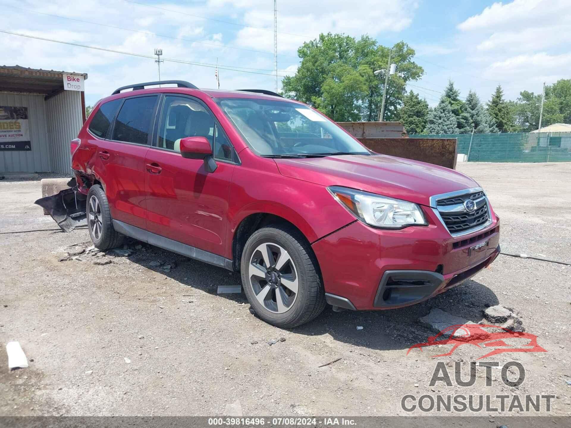 SUBARU FORESTER 2018 - JF2SJAGC4JH420604