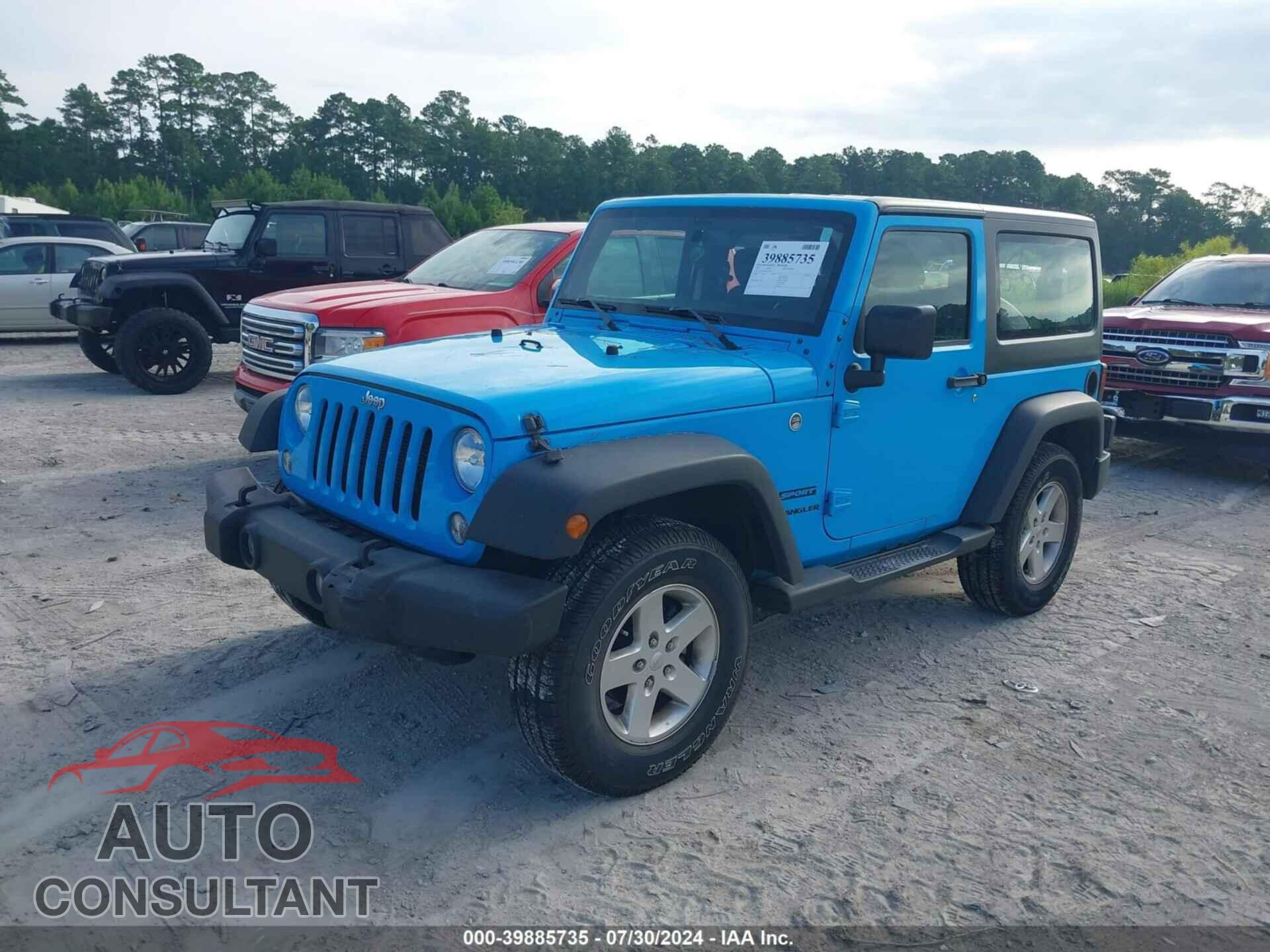 JEEP WRANGLER 2017 - 1C4AJWAG3HL578412