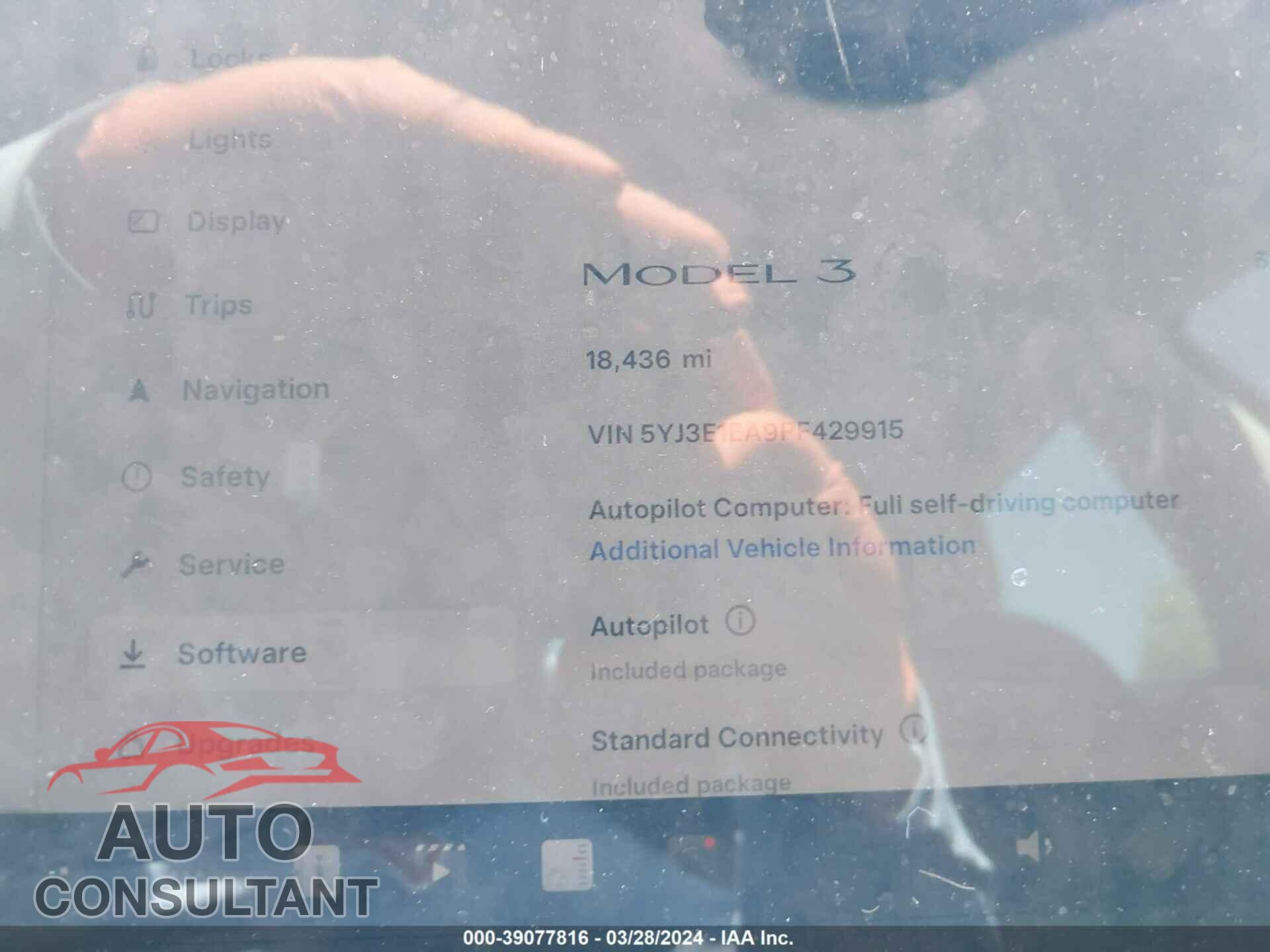 TESLA MODEL 3 2023 - 5YJ3E1EA9PF429915