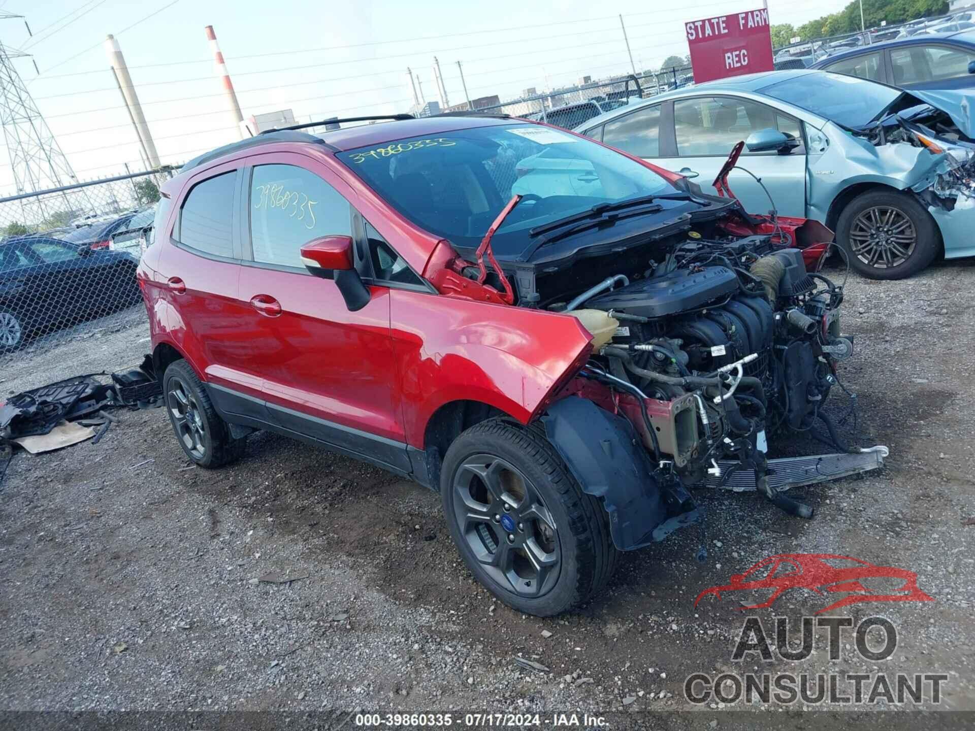 FORD ECOSPORT 2018 - MAJ6P1CL8JC191934