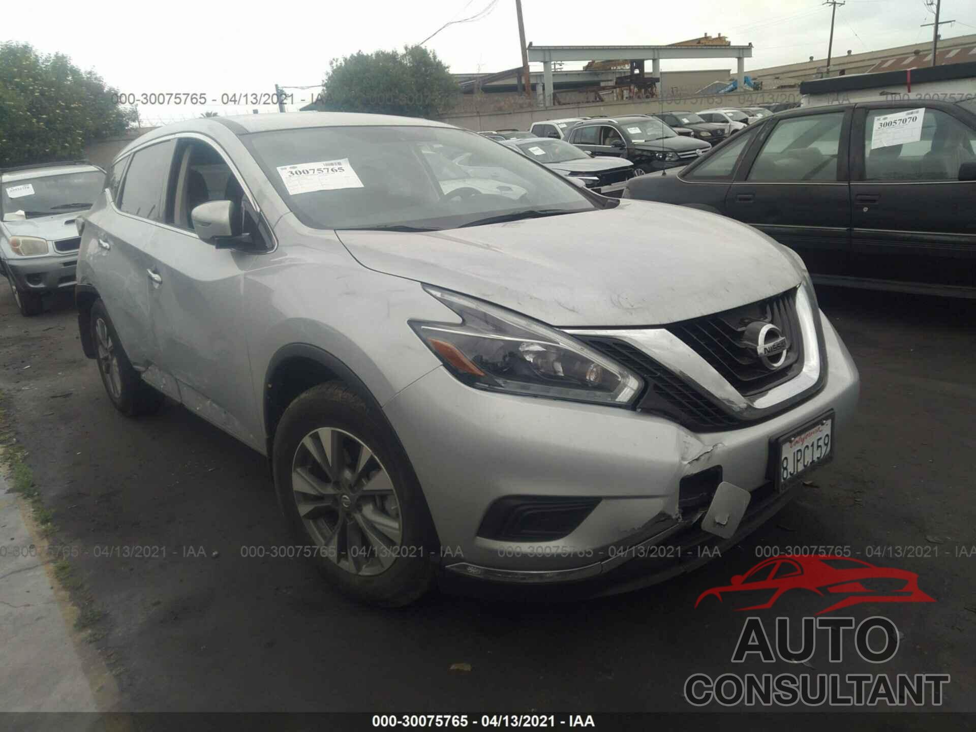 NISSAN MURANO 2018 - 5N1AZ2MGXJN180455