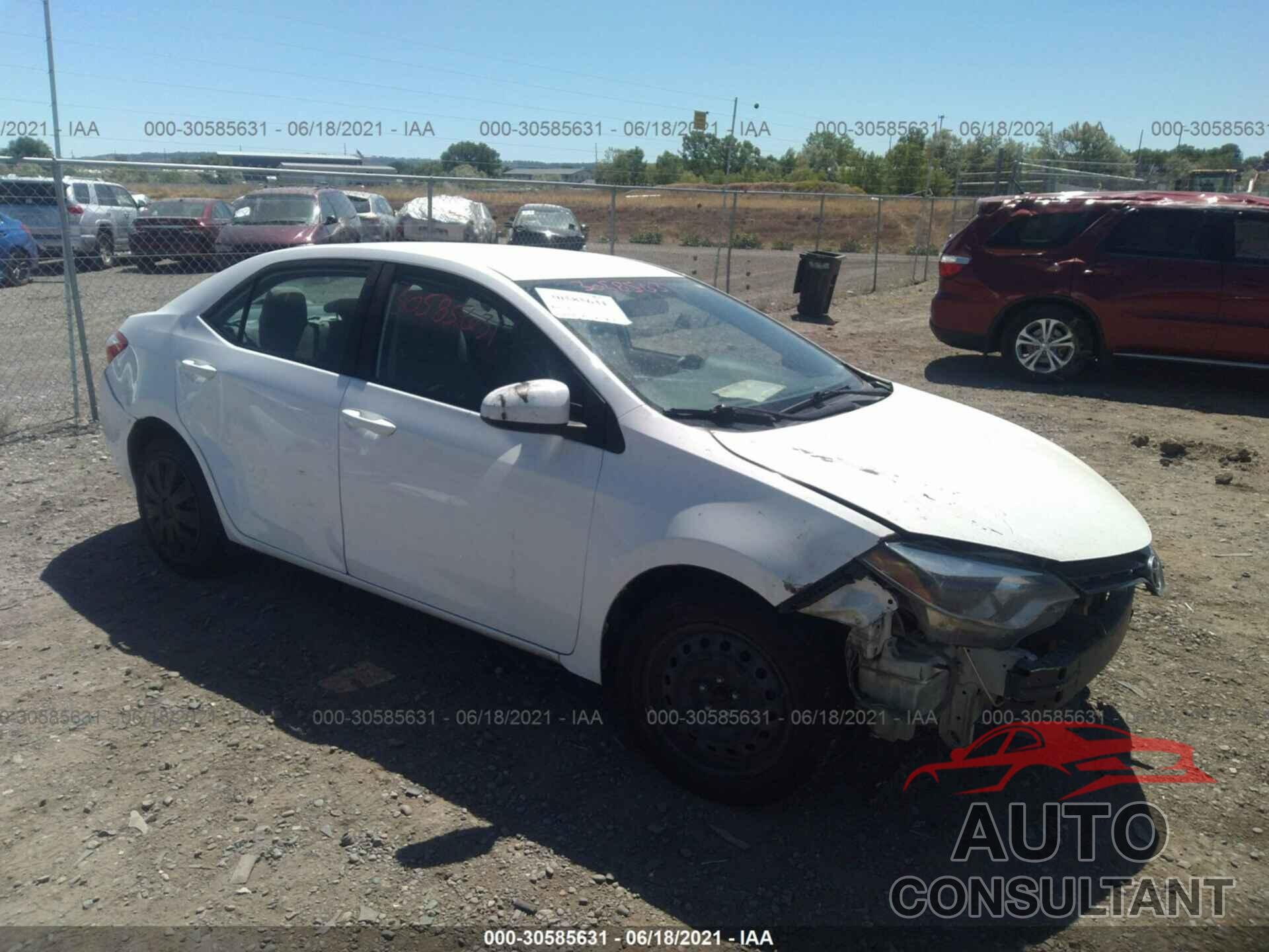 TOYOTA COROLLA 2016 - 2T1BURHE9GC687562