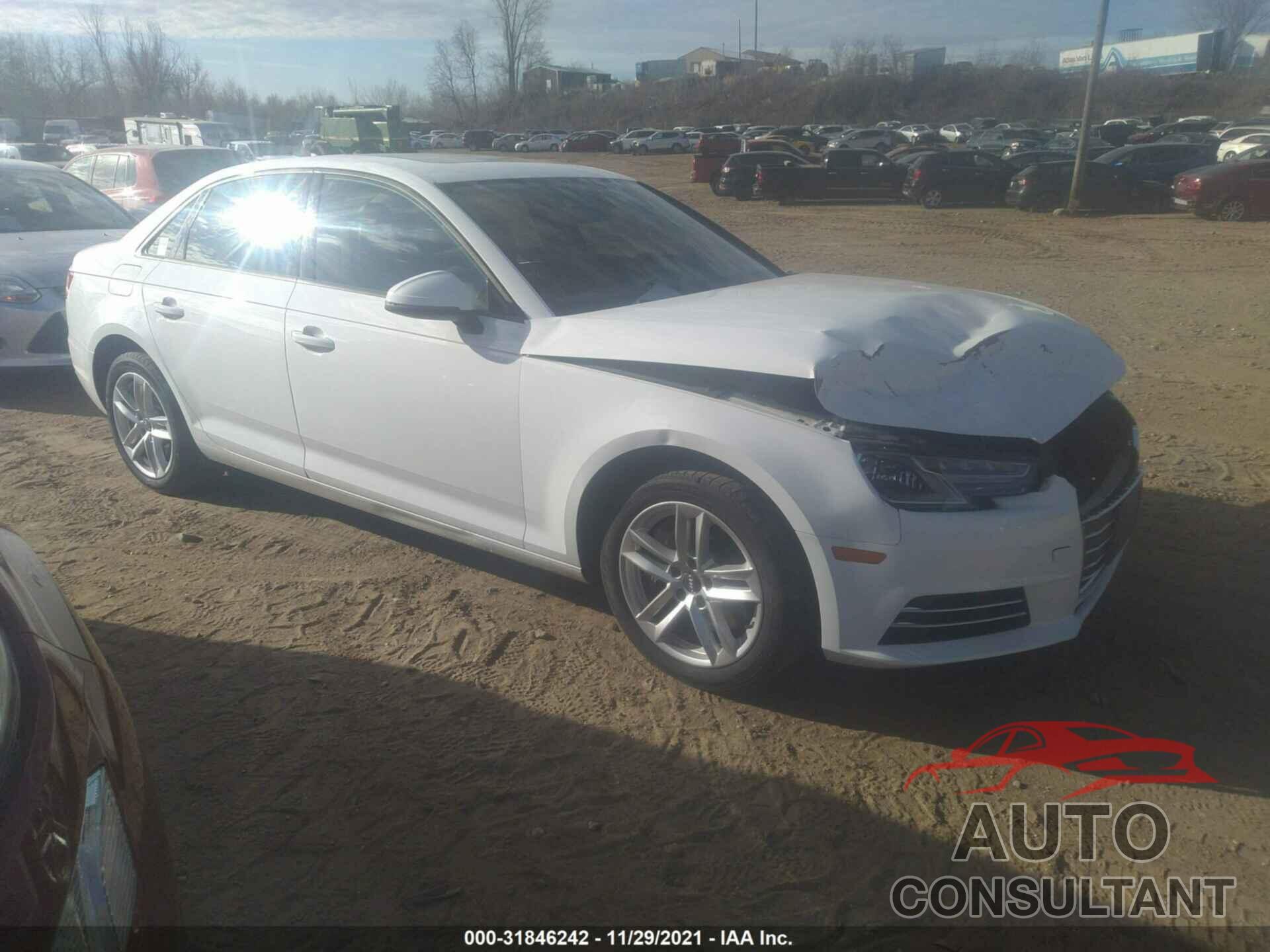 AUDI A4 2017 - WAUANAF49HN064829