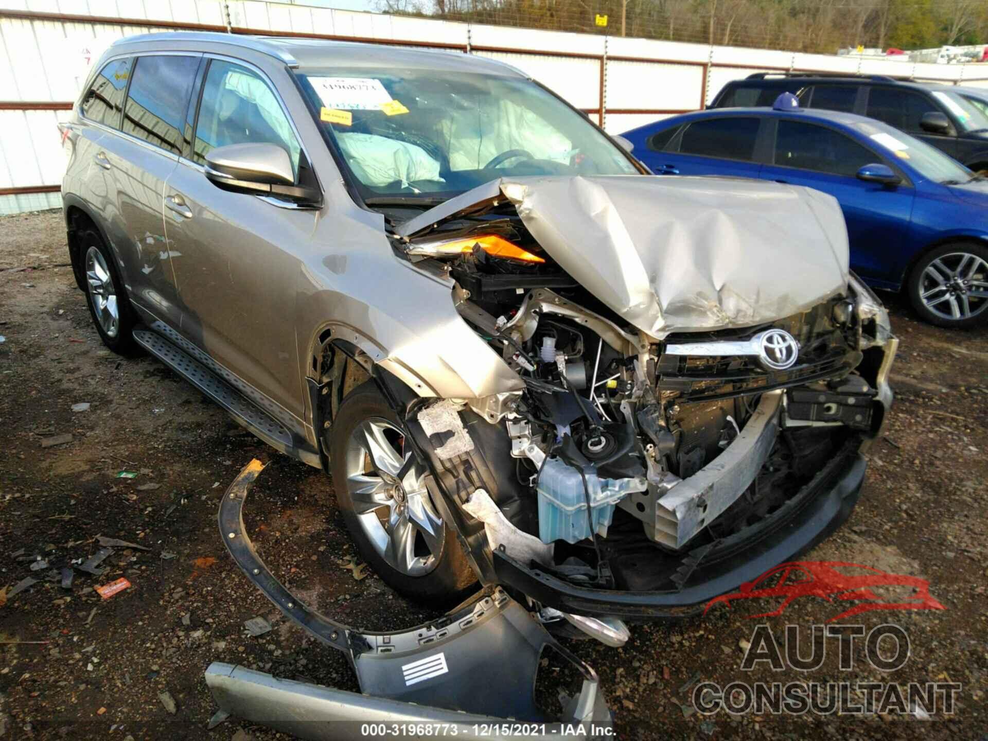 TOYOTA HIGHLANDER 2016 - 5TDYKRFH6GS136638
