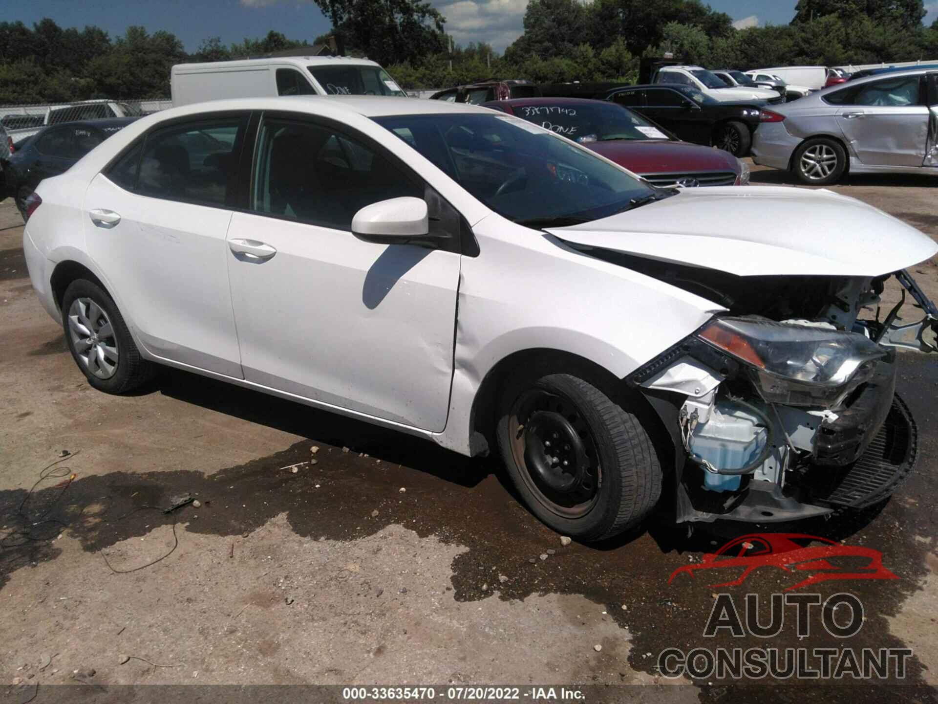 TOYOTA COROLLA 2016 - 2T1BURHE9GC672642