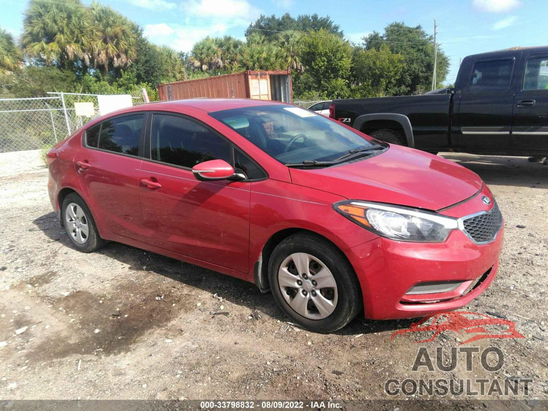 KIA FORTE 2016 - KNAFX4A60G5500895