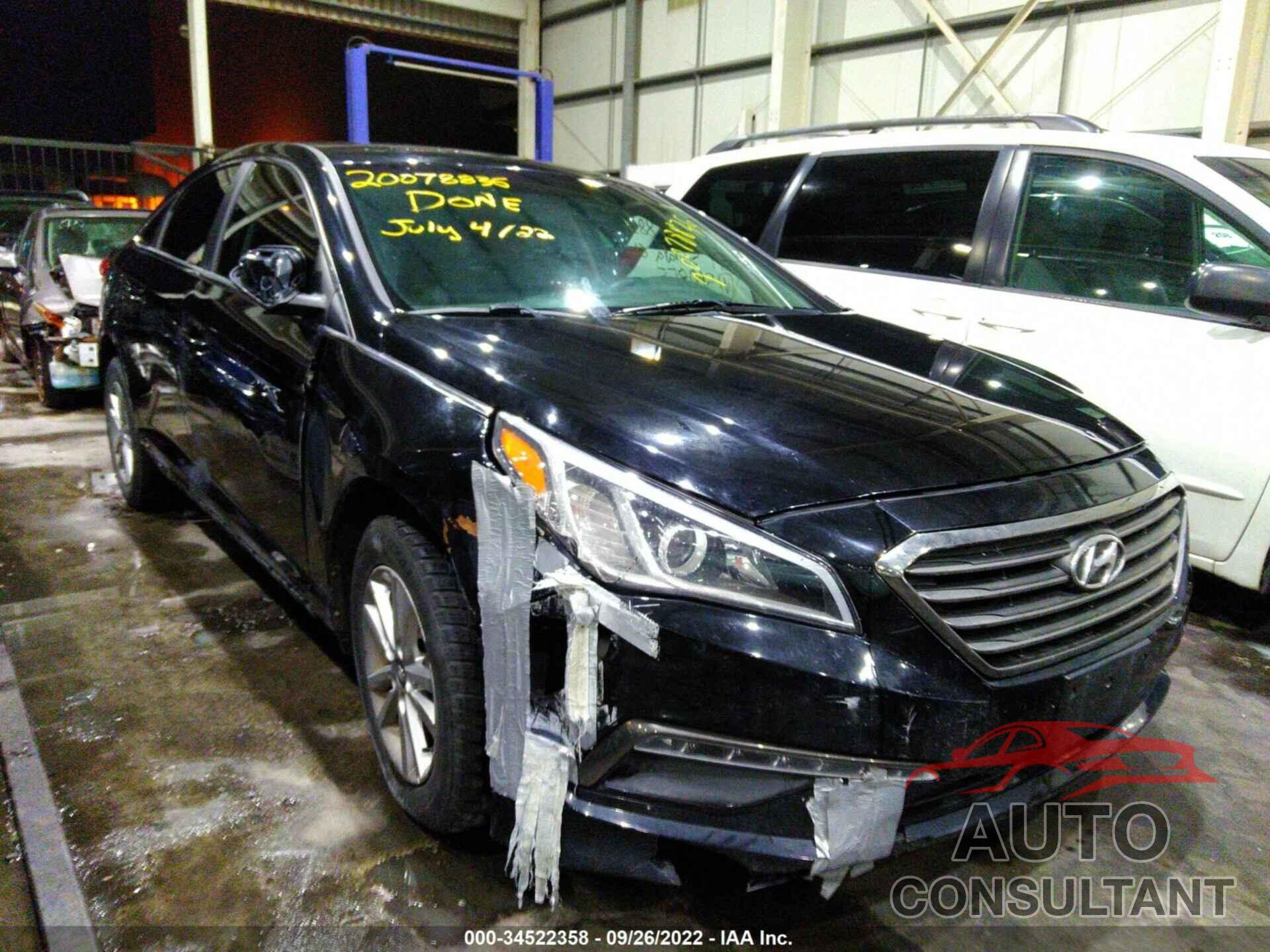 HYUNDAI SONATA 2017 - 00PE24AF4HH560855