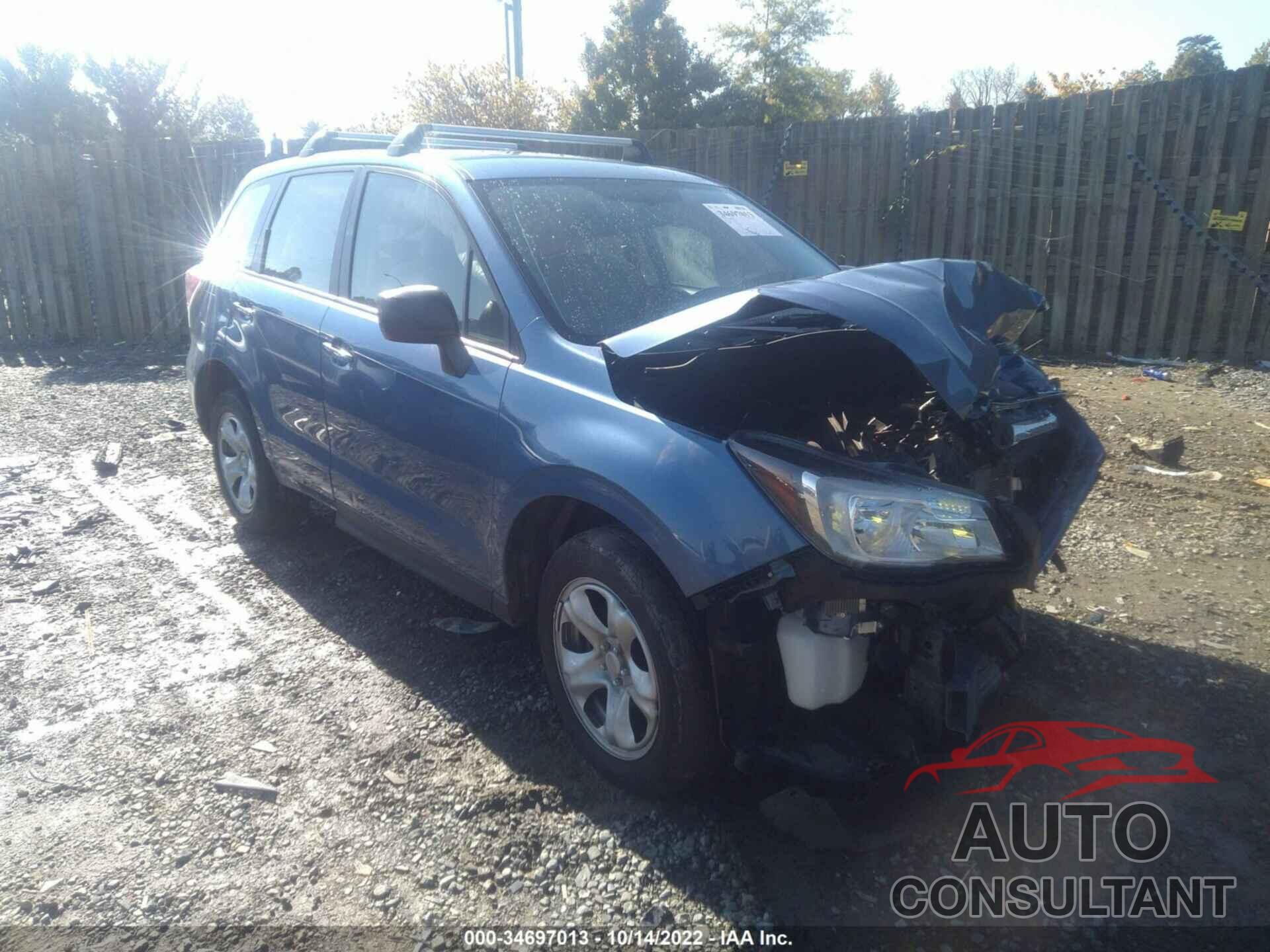 SUBARU FORESTER 2018 - JF2SJAAC8JG537181