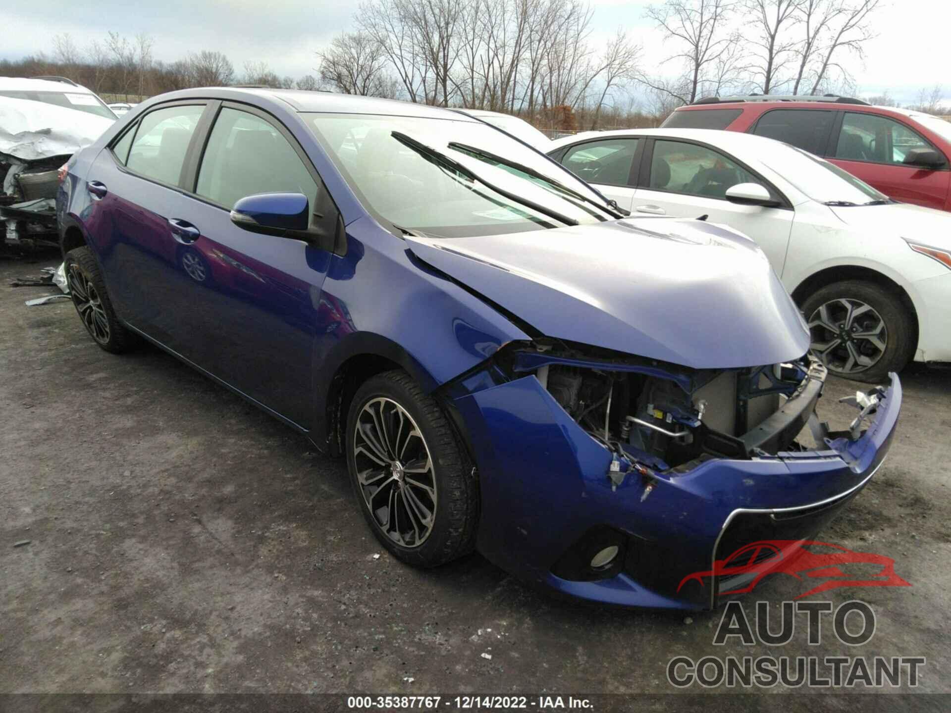 TOYOTA COROLLA 2015 - 2T1BURHE1FC307290
