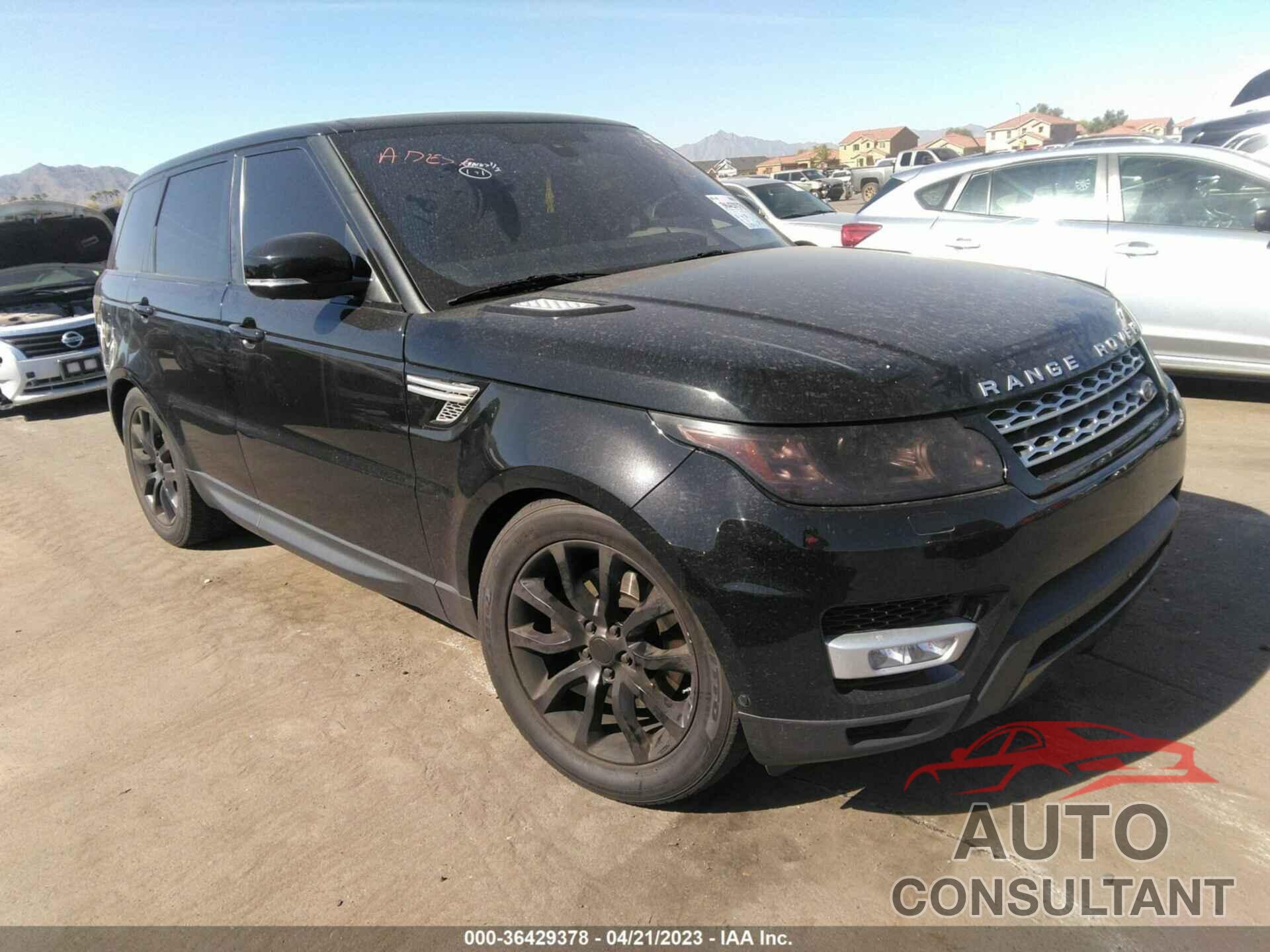 LAND ROVER RANGE ROVER SPORT 2016 - SALWR2VF4GA577796