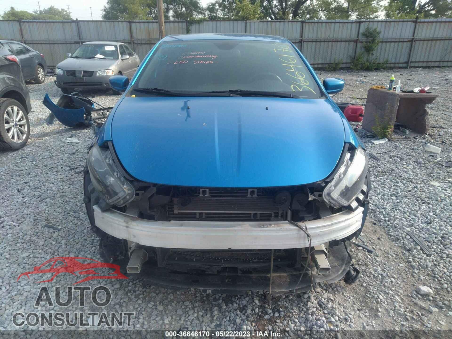 DODGE DART 2015 - 1C3CDFBB8FD243337
