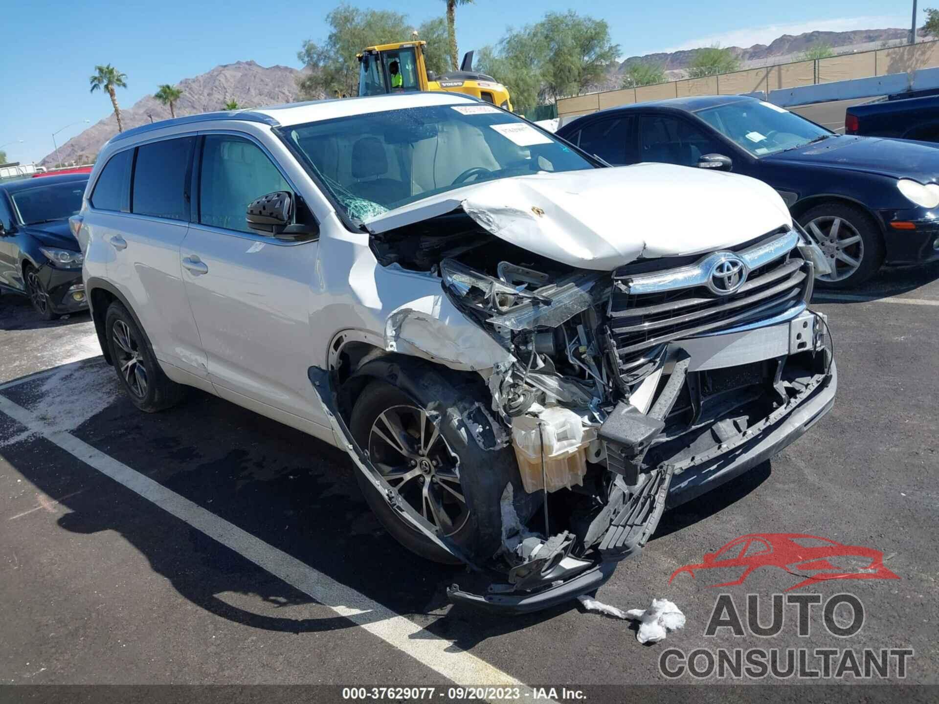 TOYOTA HIGHLANDER 2016 - 5TDJKRFH8GS246592