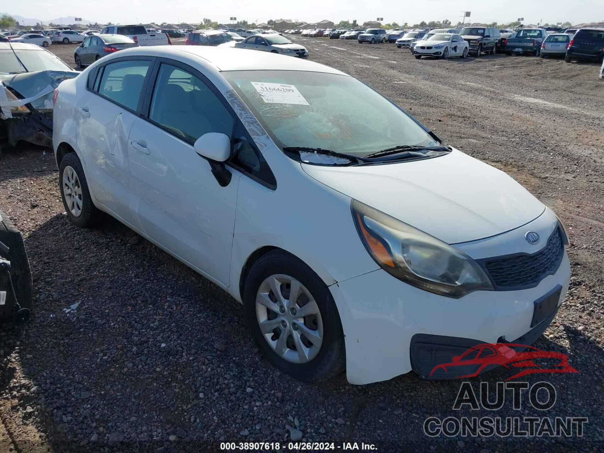 KIA RIO 2012 - KNADM4A30C6077391