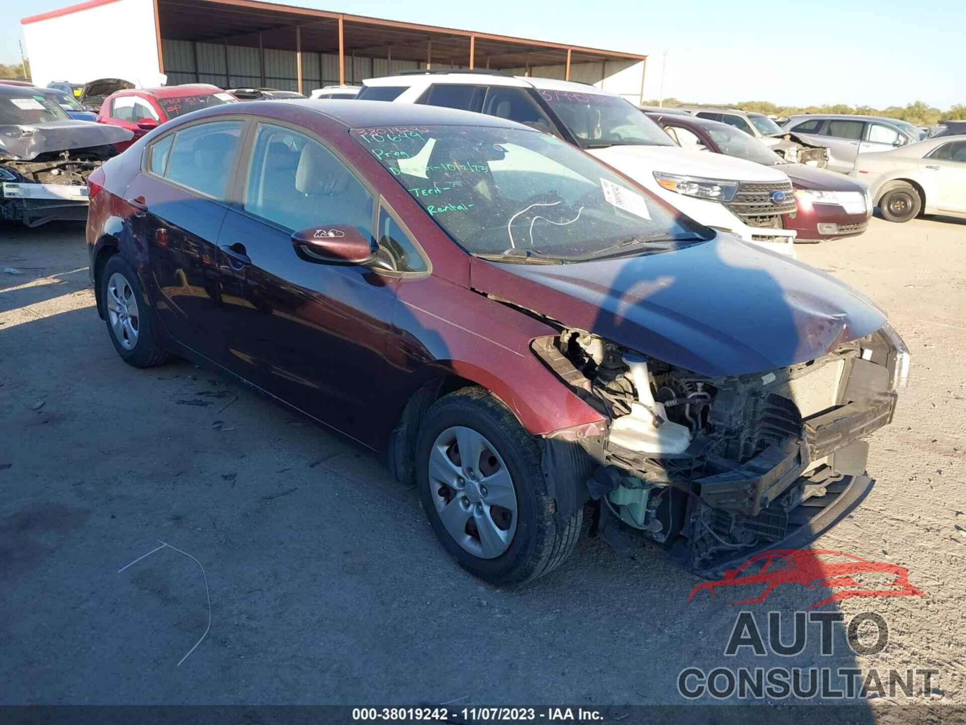 KIA FORTE 2017 - 3KPFK4A77HE097451