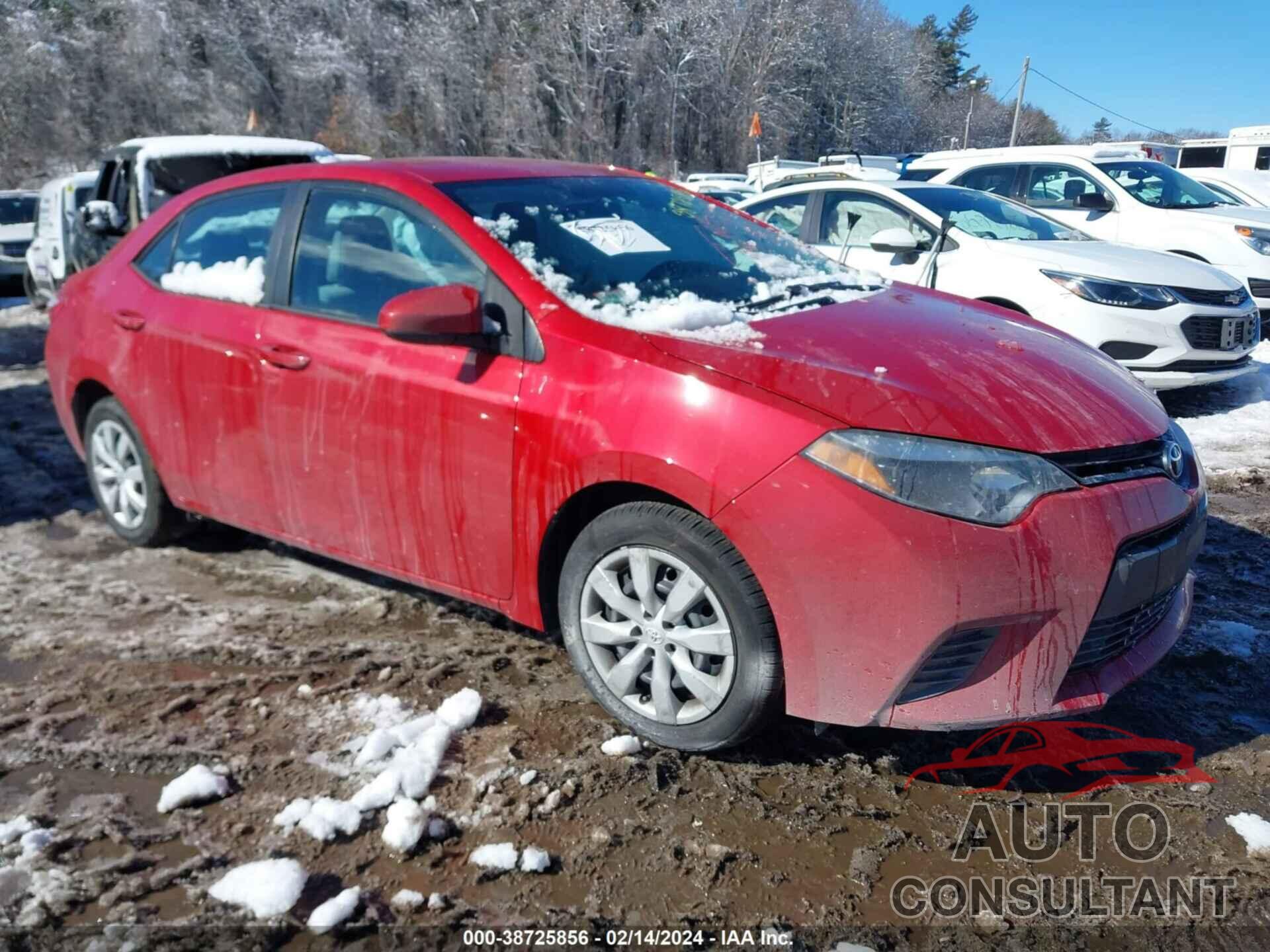 TOYOTA COROLLA 2016 - 2T1BURHE5GC688496