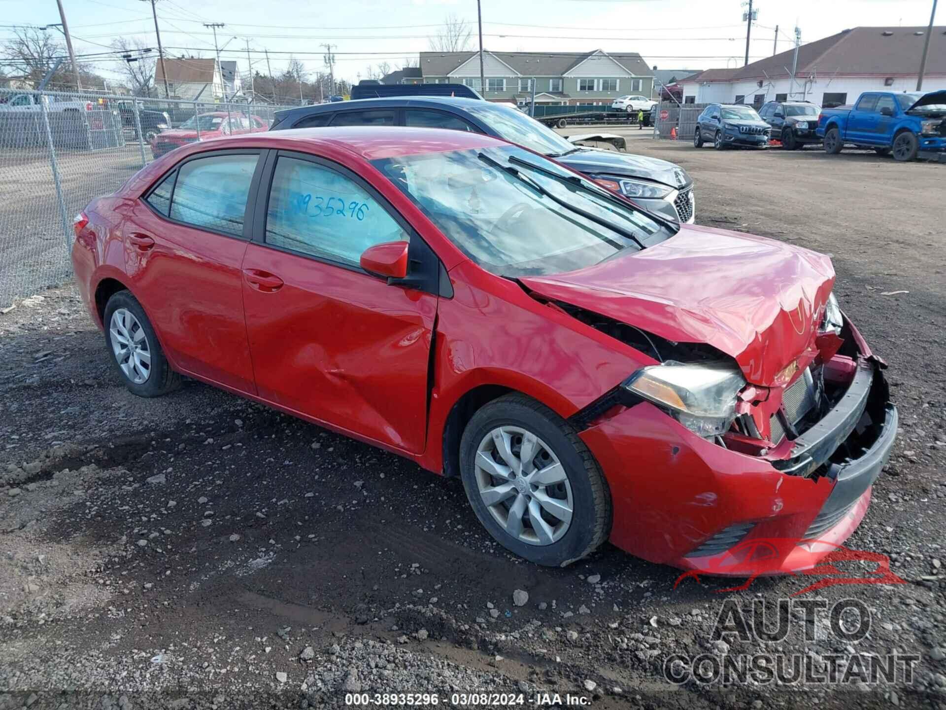 TOYOTA COROLLA 2016 - 2T1BURHE9GC505407