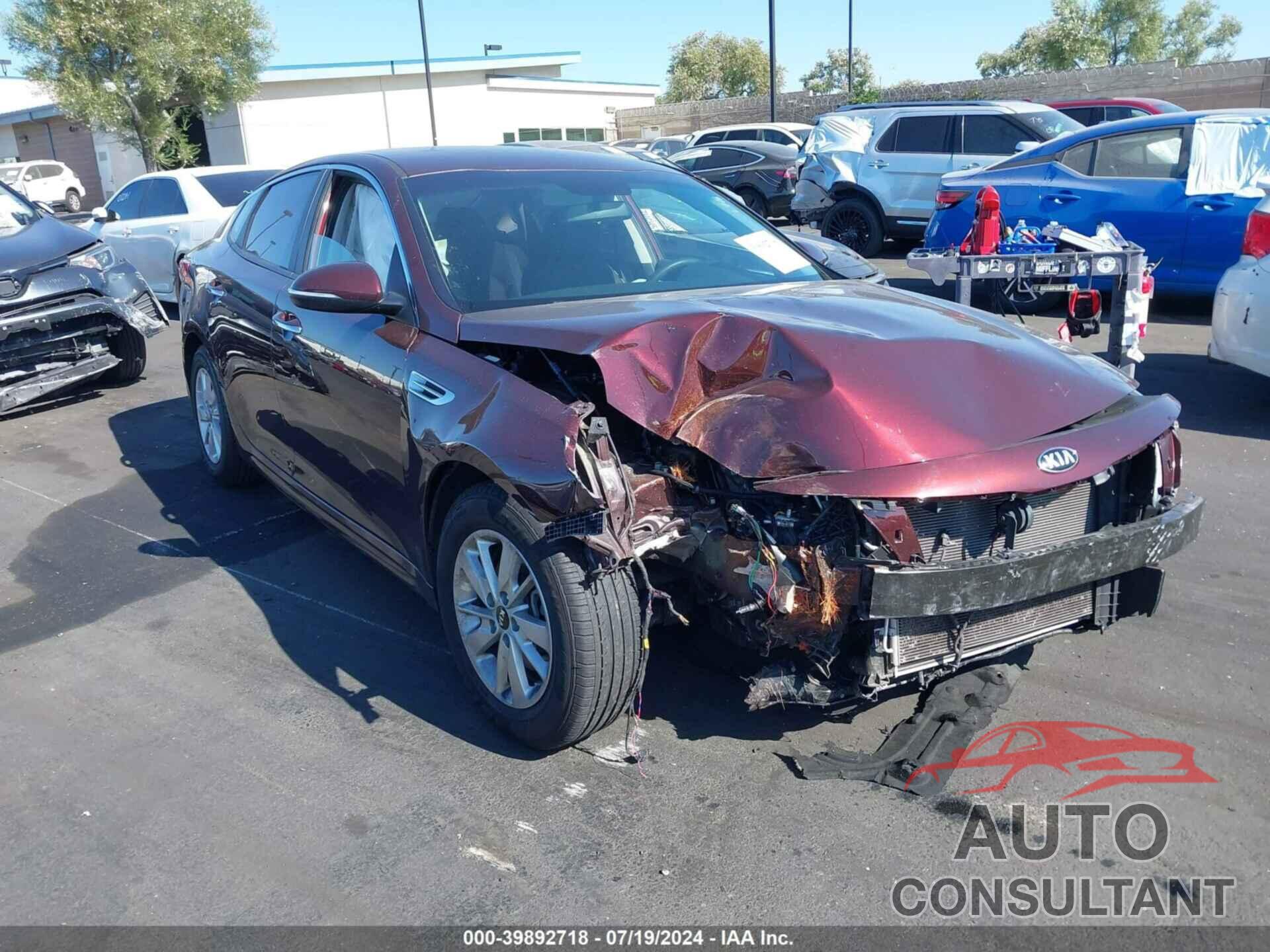 KIA OPTIMA 2018 - 5XXGT4L34JG210541