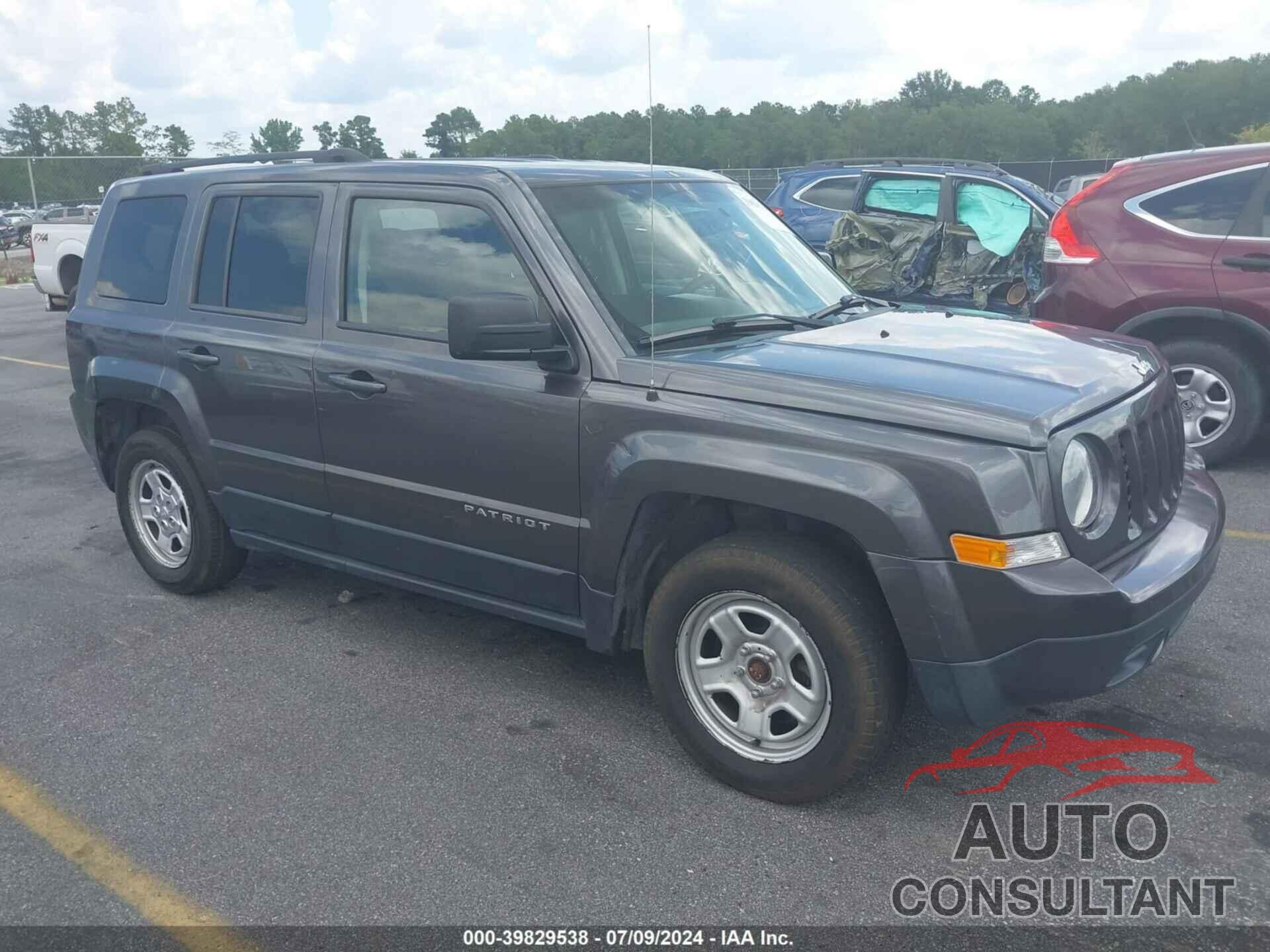 JEEP PATRIOT 2016 - 1C4NJPBA0GD747554