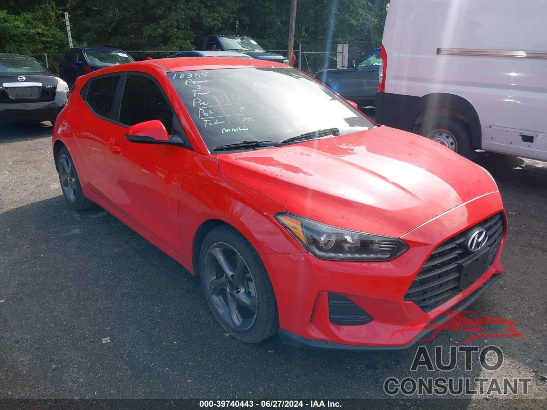 HYUNDAI VELOSTER 2019 - KMHTG6AF0KU011084