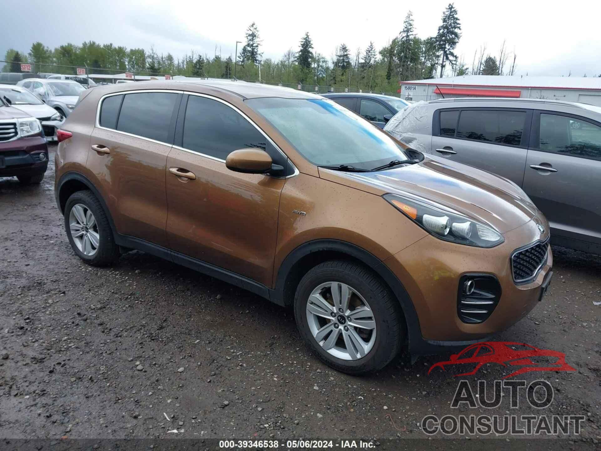 KIA SPORTAGE 2018 - KNDPMCAC4J7327250