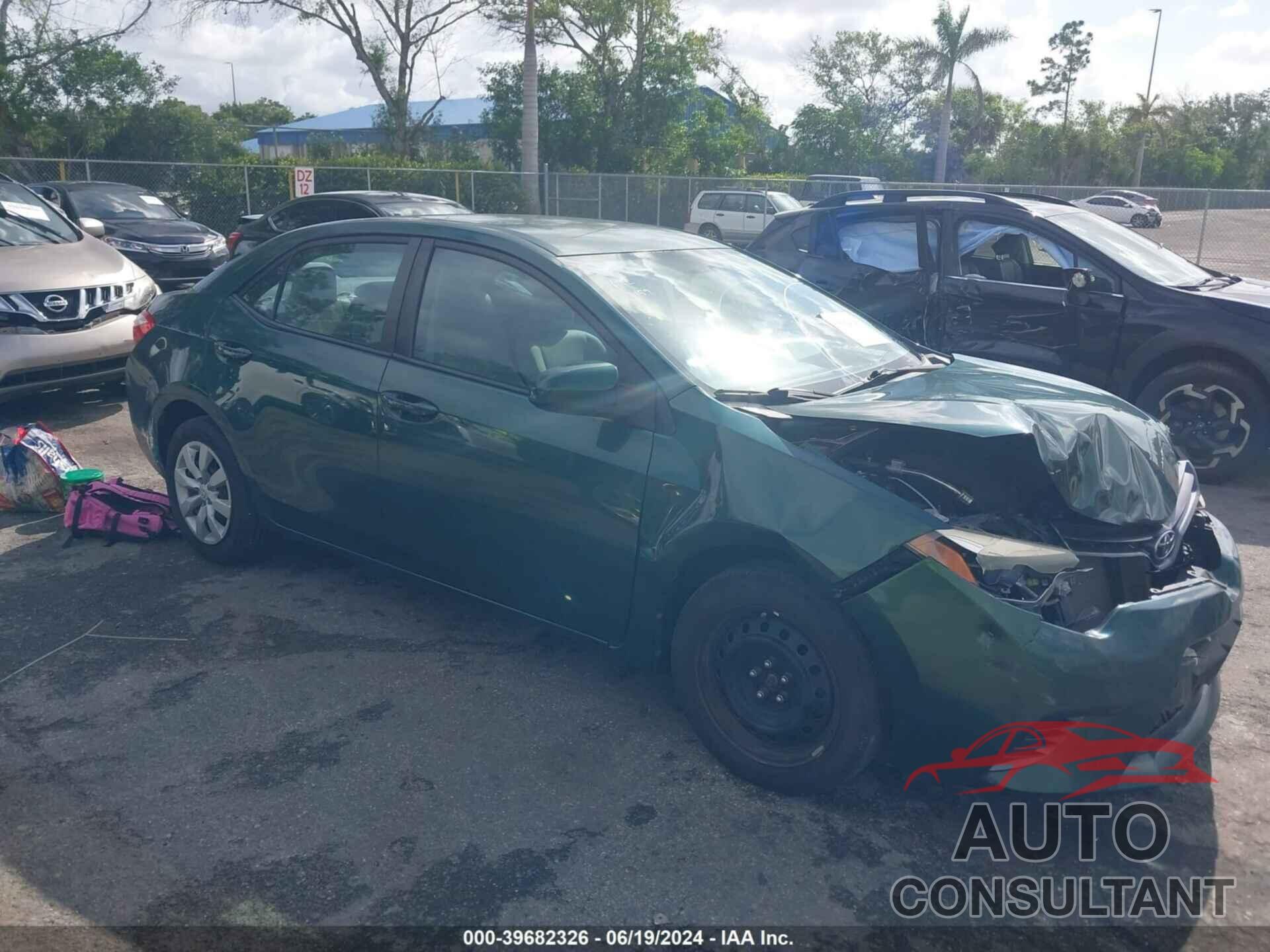 TOYOTA COROLLA 2016 - 2T1BURHE0GC626133