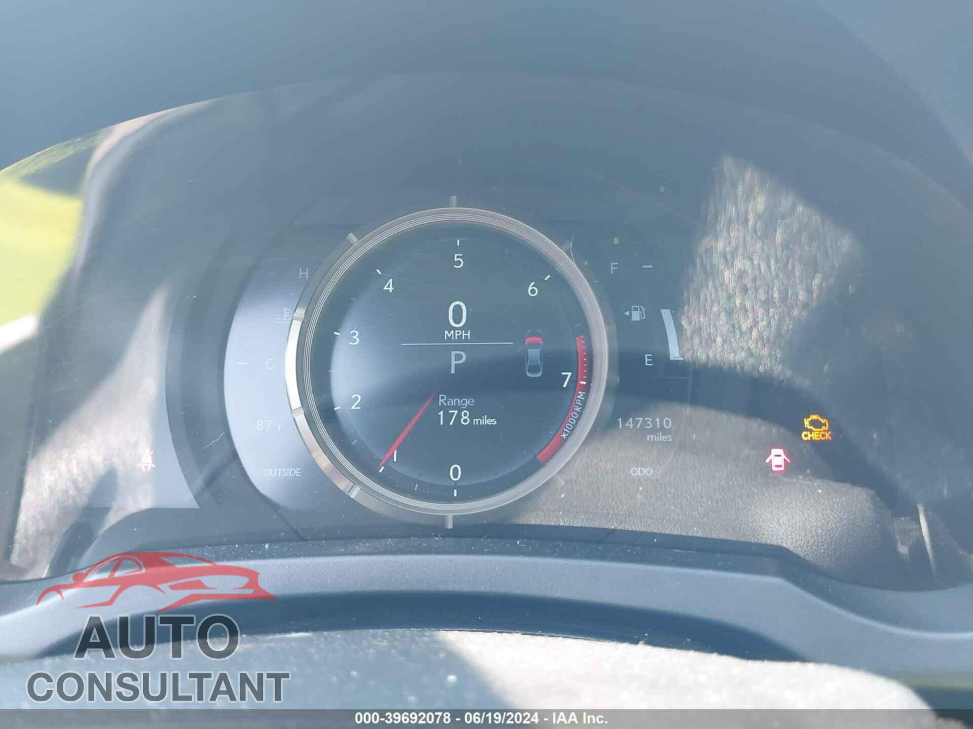 LEXUS IS 350 2014 - JTHBE1D29E5005539
