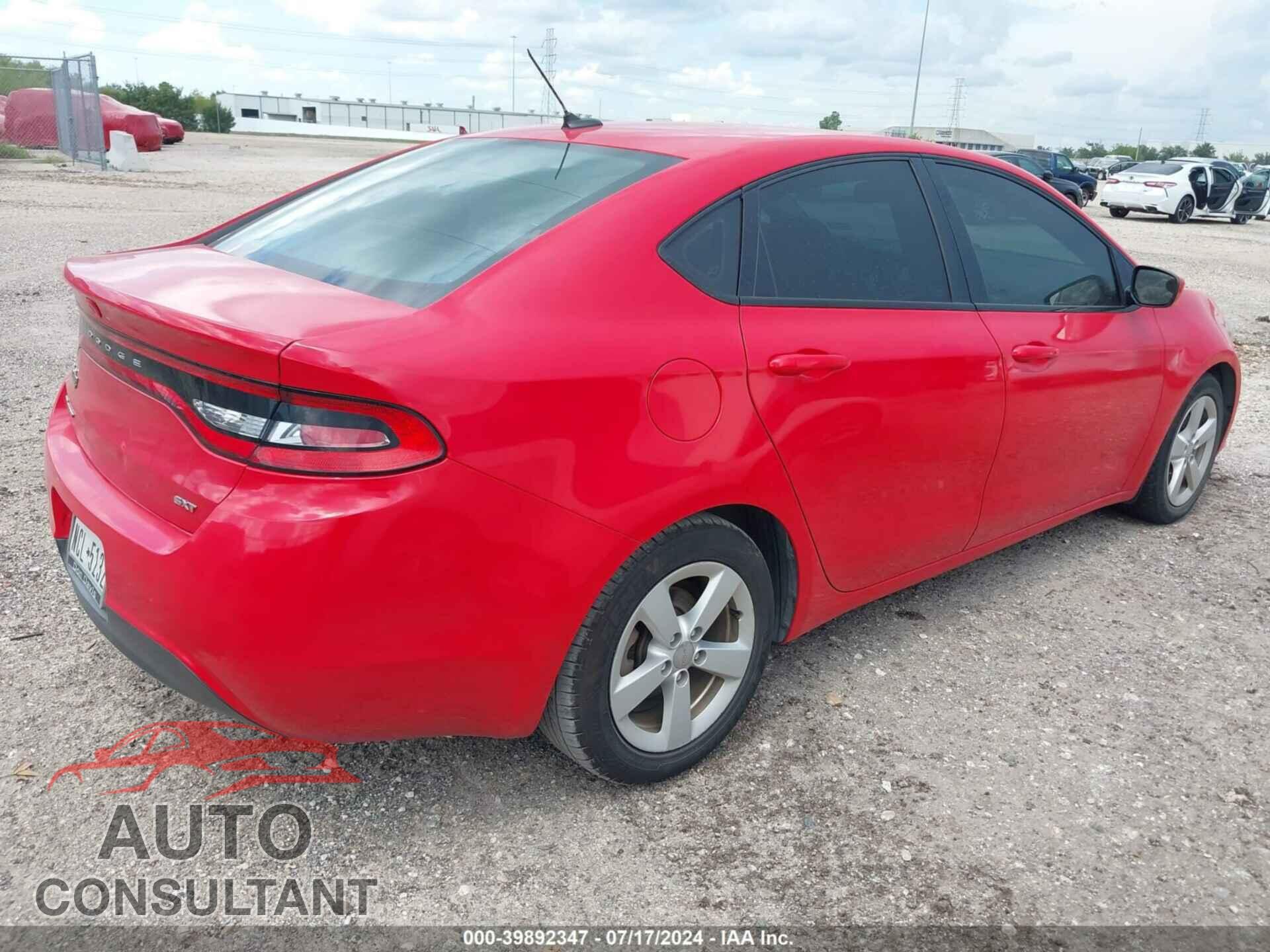 DODGE DART 2016 - 1C3CDFBB7GD750196