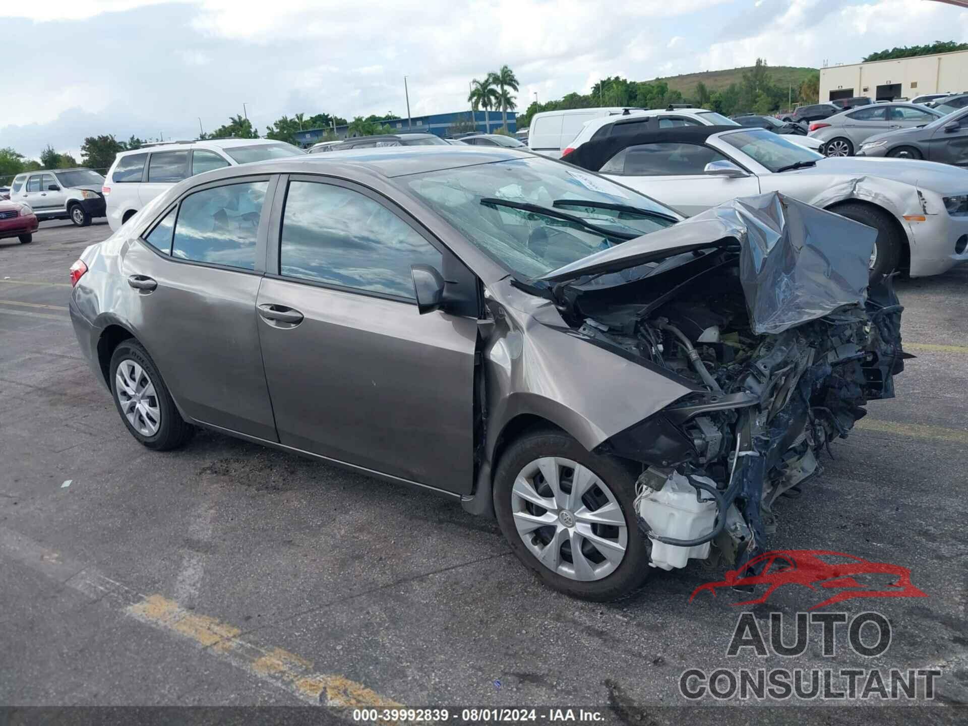 TOYOTA COROLLA 2017 - 5YFBURHE2HP727594