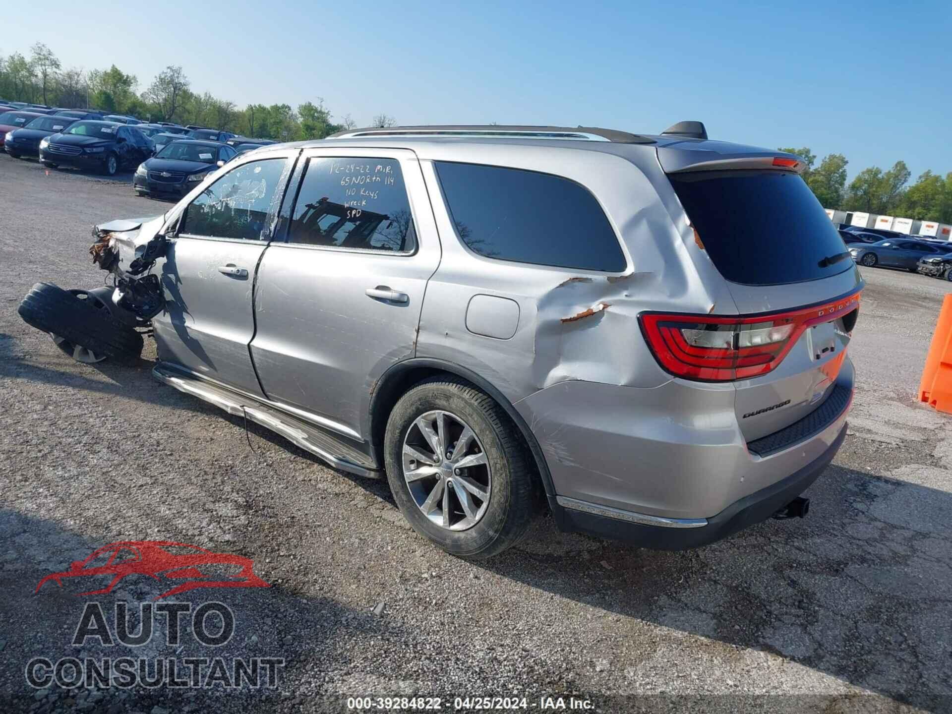 DODGE DURANGO 2016 - 1C4RDJDG7GC322832