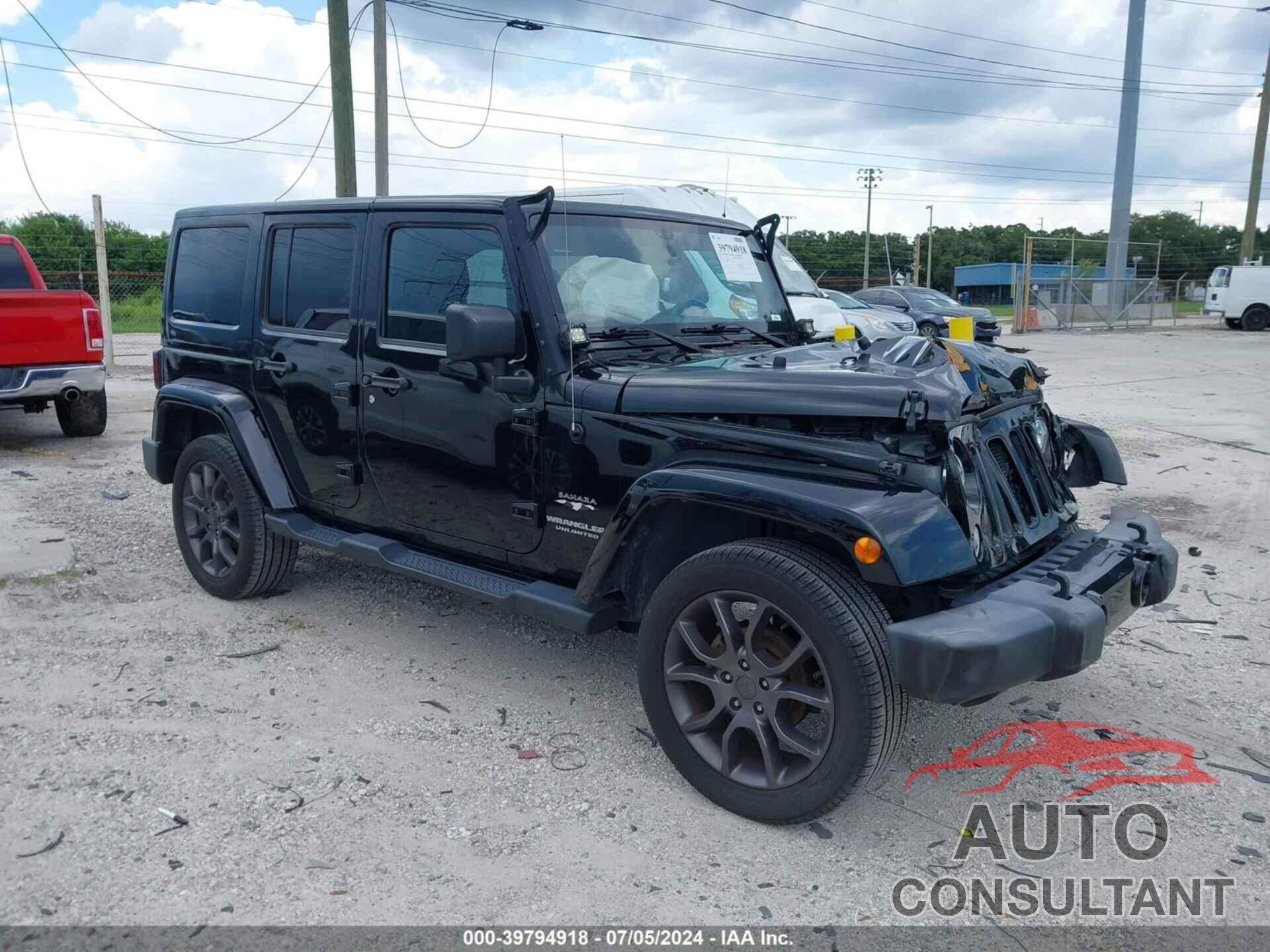 JEEP WRANGLER UNLIMITED 2017 - 1C4BJWEG6HL725479
