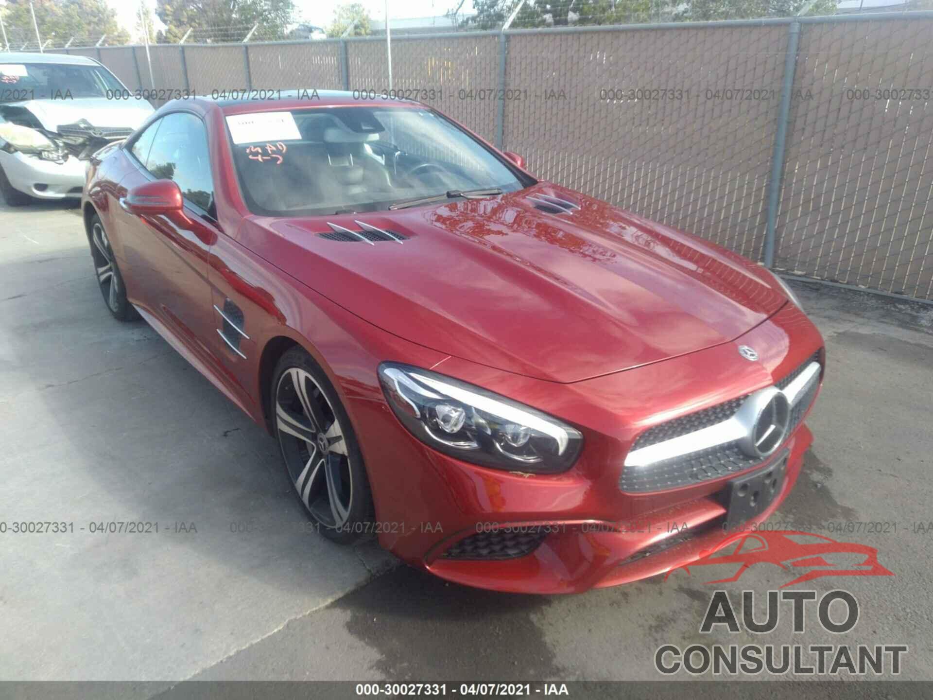 MERCEDES-BENZ SL 2018 - WDDJK6GA5JF051143