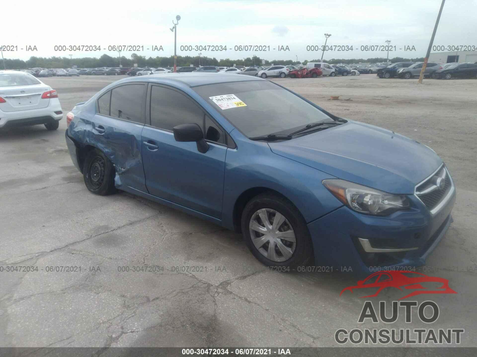 SUBARU IMPREZA SEDAN 2016 - JF1GJAA66GG018515