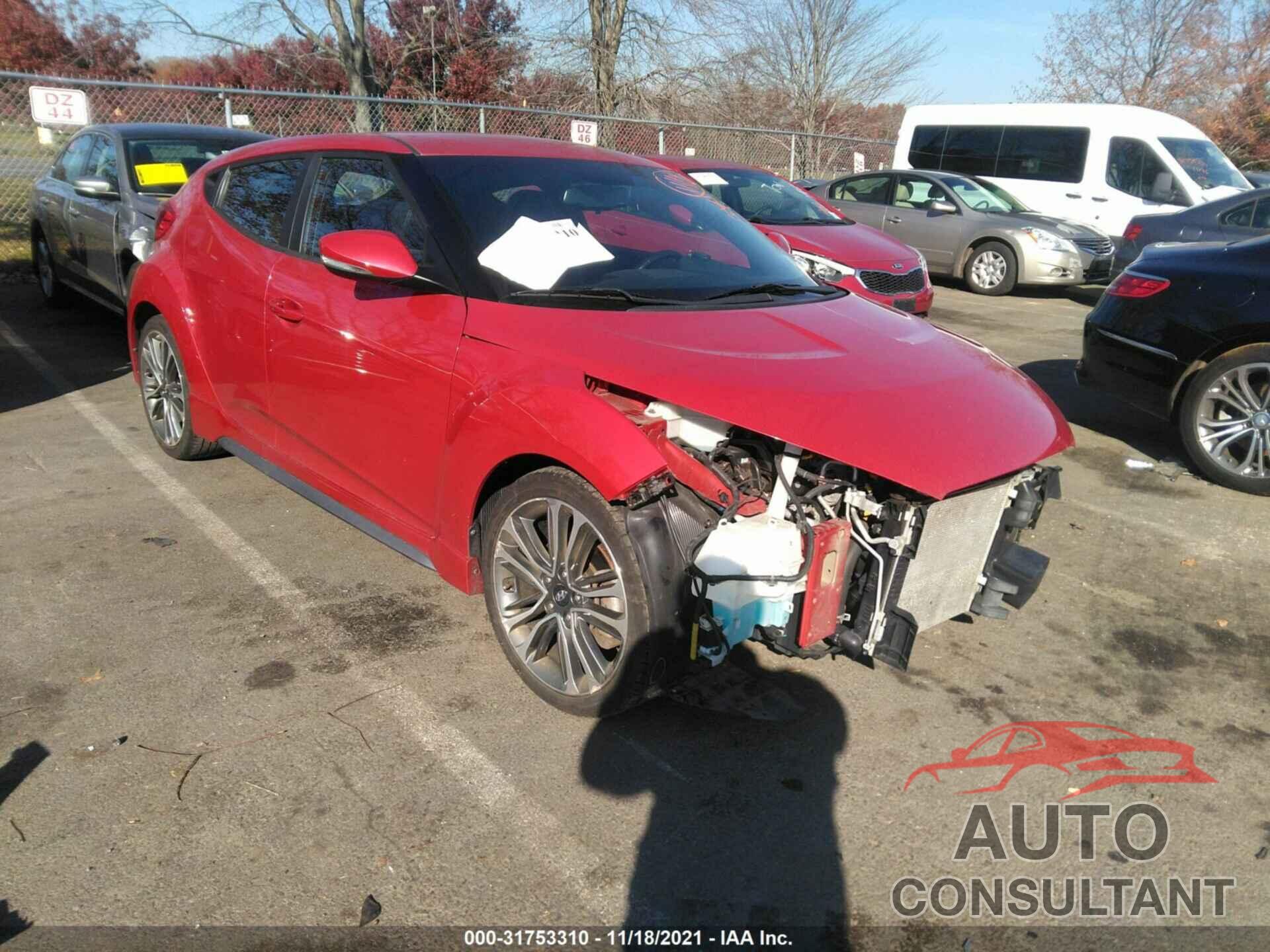 HYUNDAI VELOSTER 2016 - KMHTC6AE5GU297296