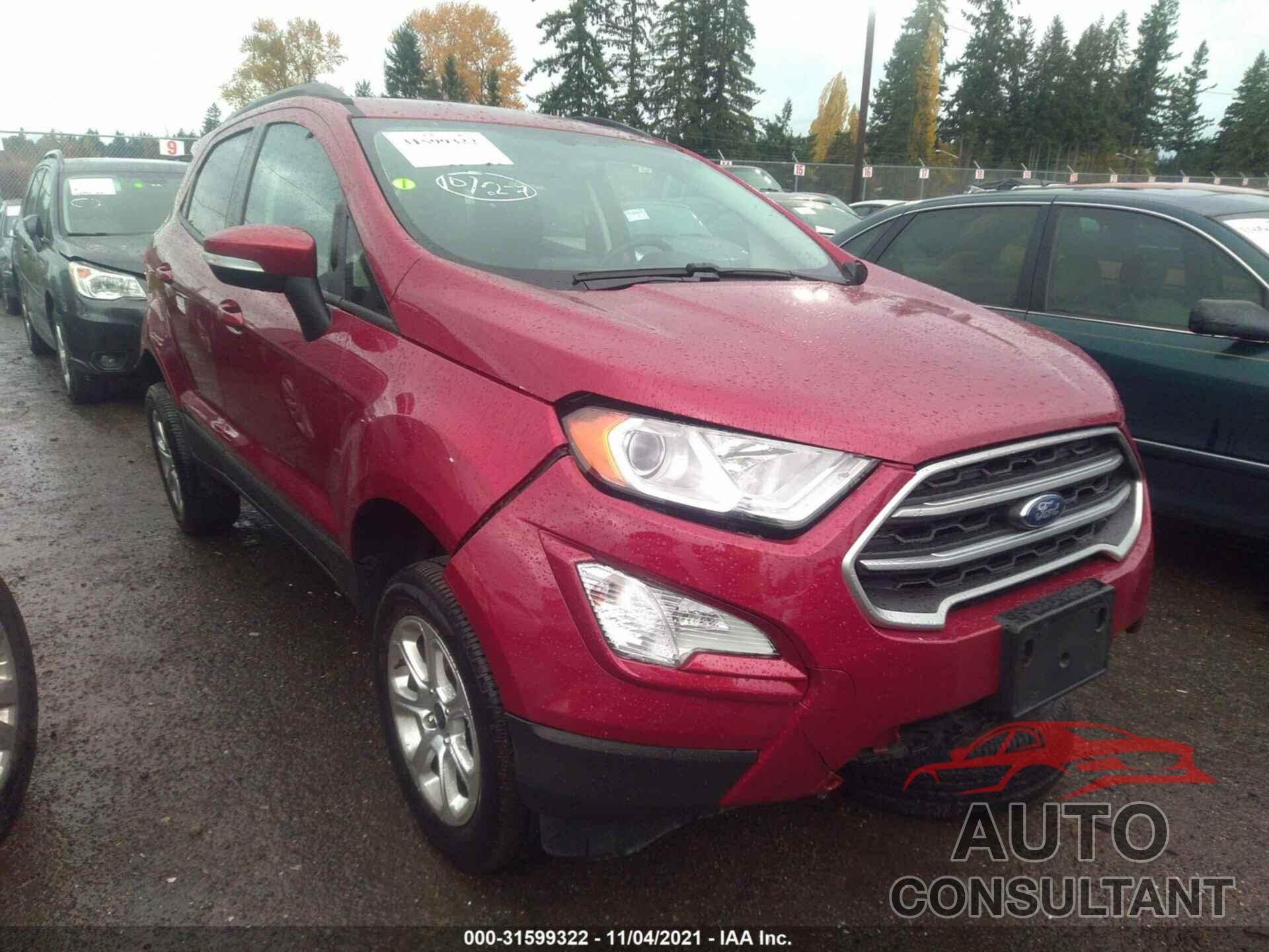 FORD ECOSPORT 2018 - MAJ6P1UL9JC214345