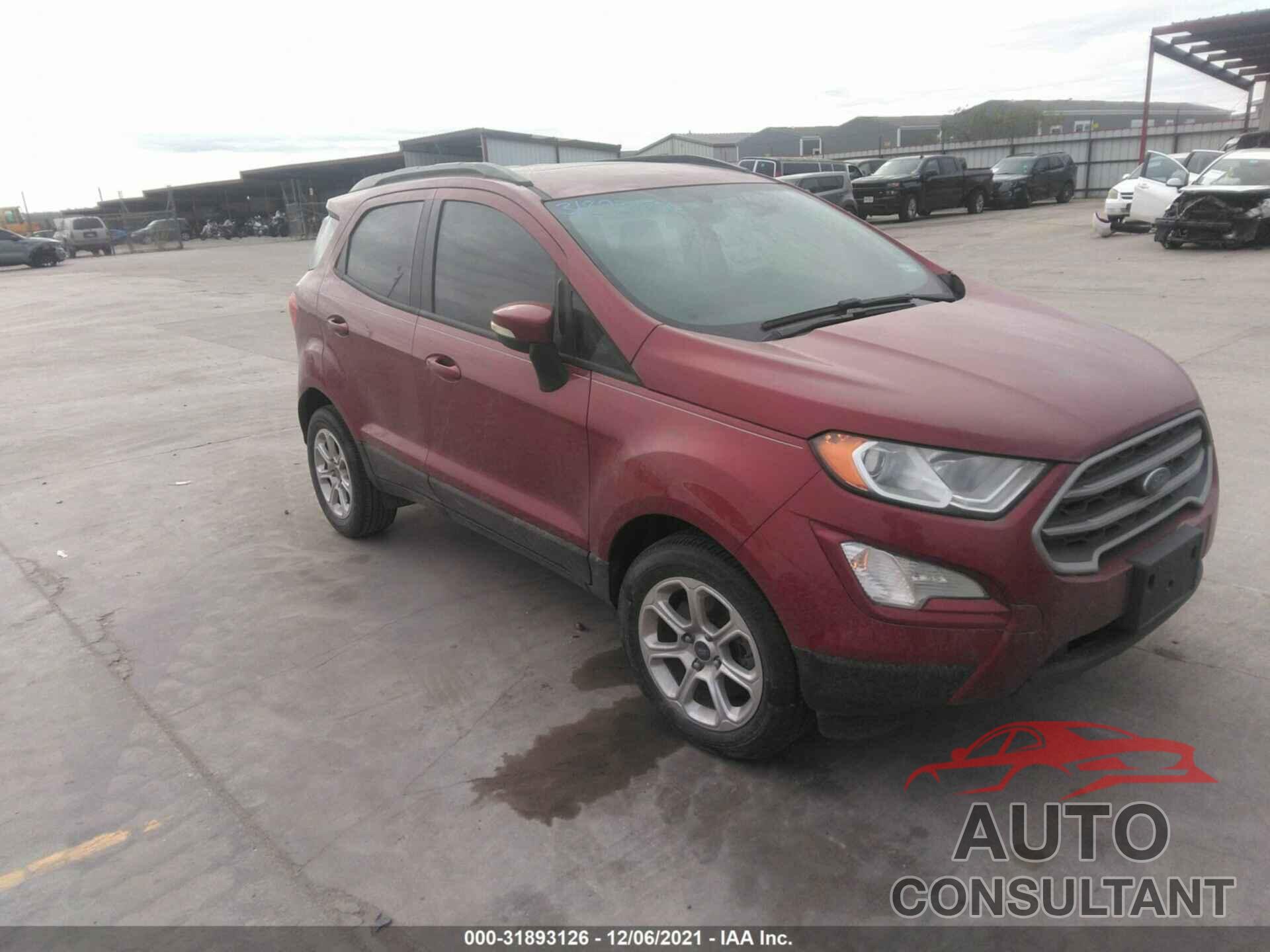 FORD ECOSPORT 2018 - MAJ3P1TE6JC174392